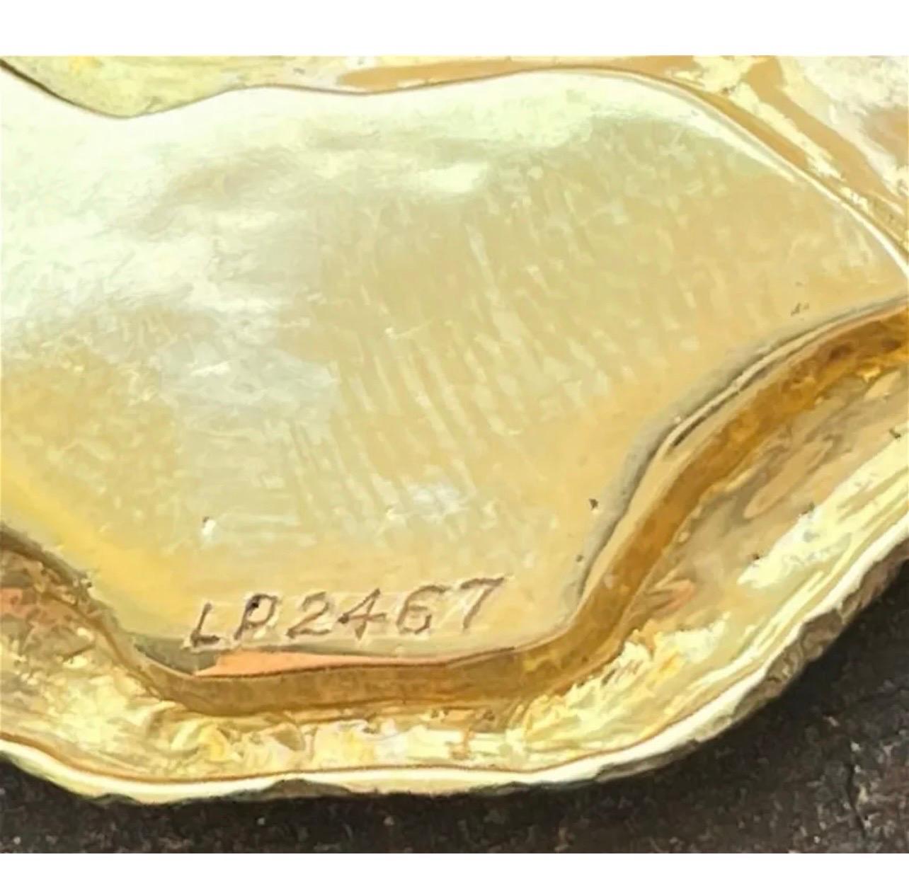 Rare 18 Karat Gold Enamel Georges Braque Sculpture Brooch For Sale 8