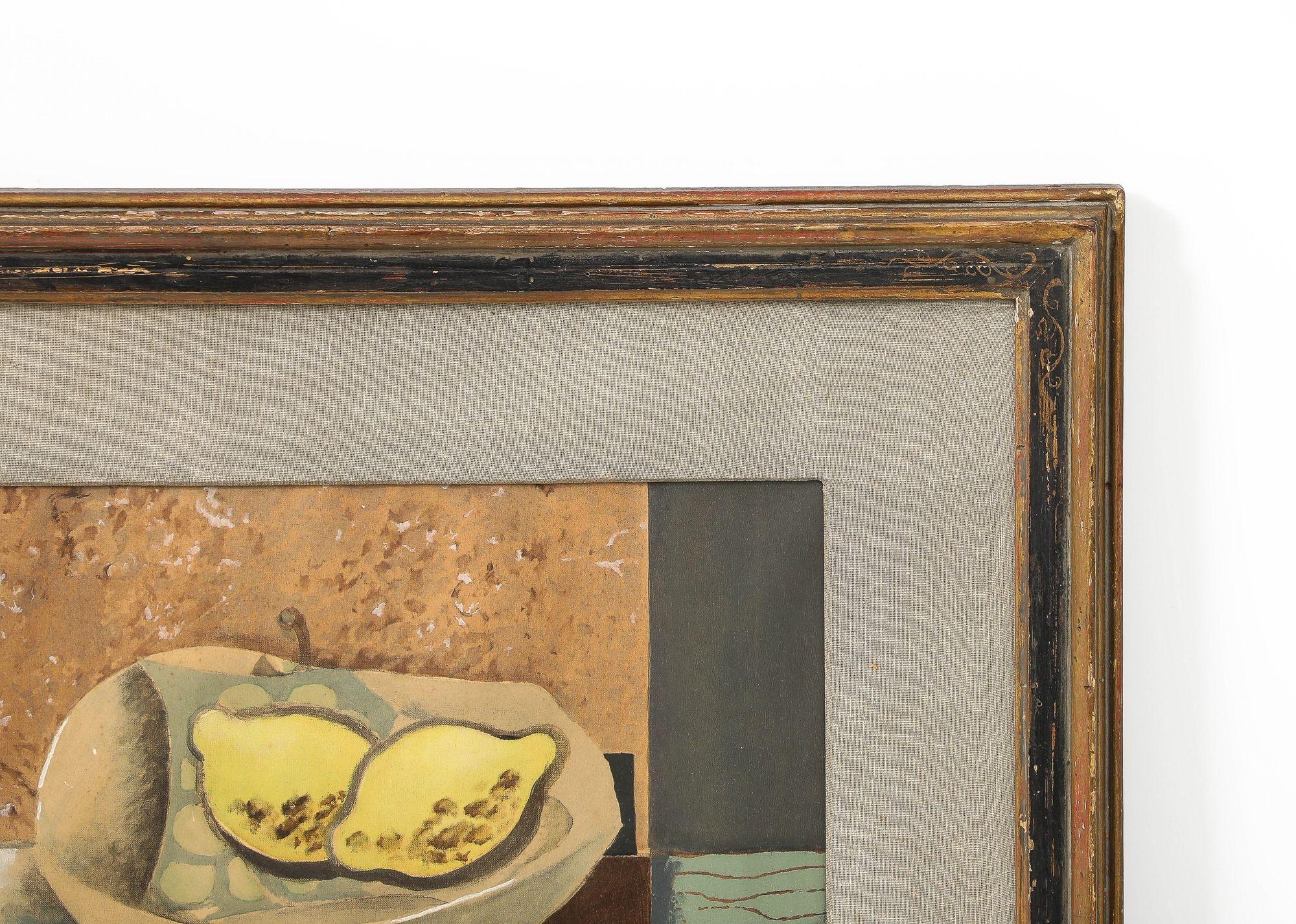 Organic Modern Georges Braque Still Life, Jug and Lemons Print