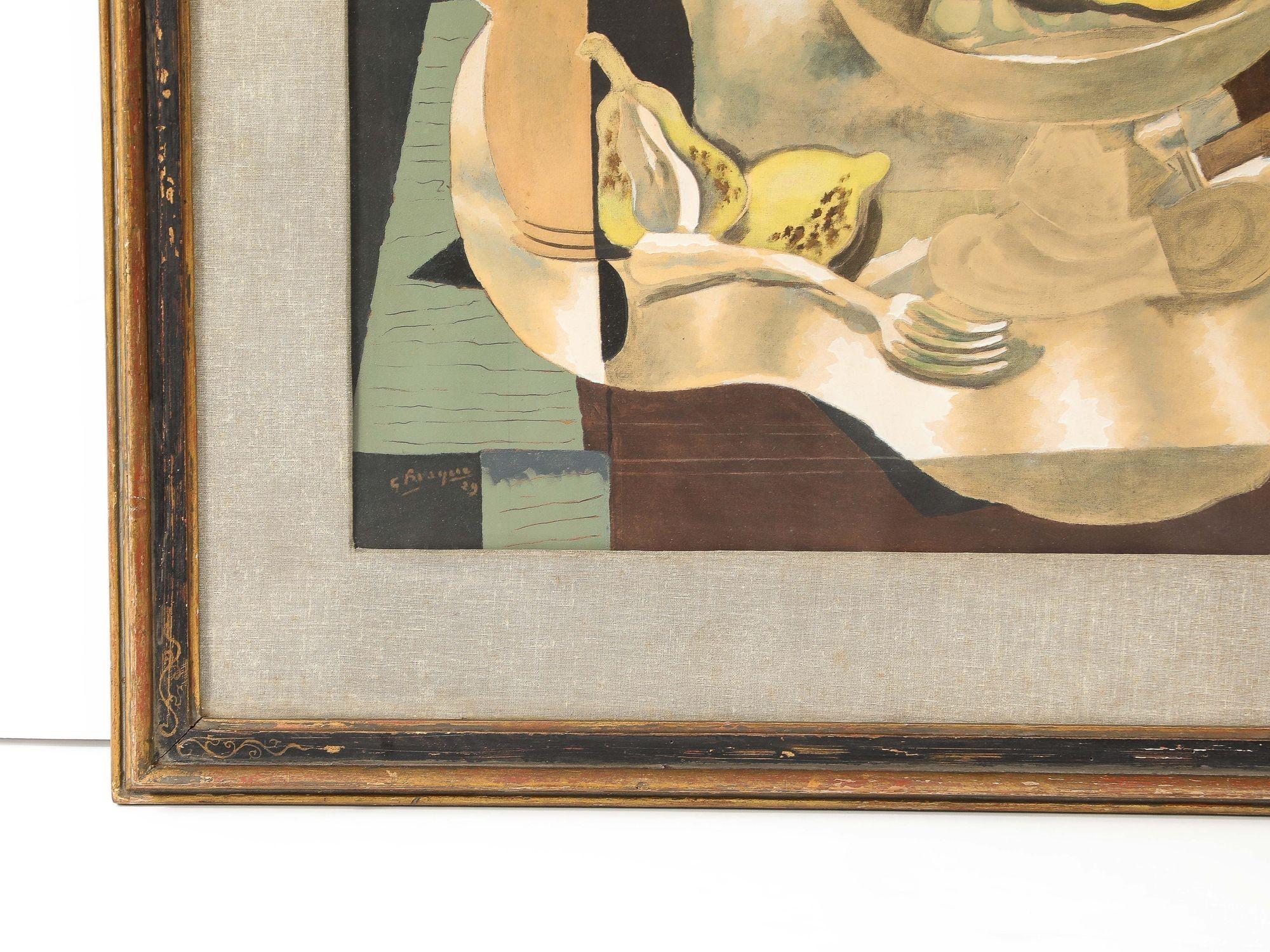Other Georges Braque Still Life, Jug and Lemons Print