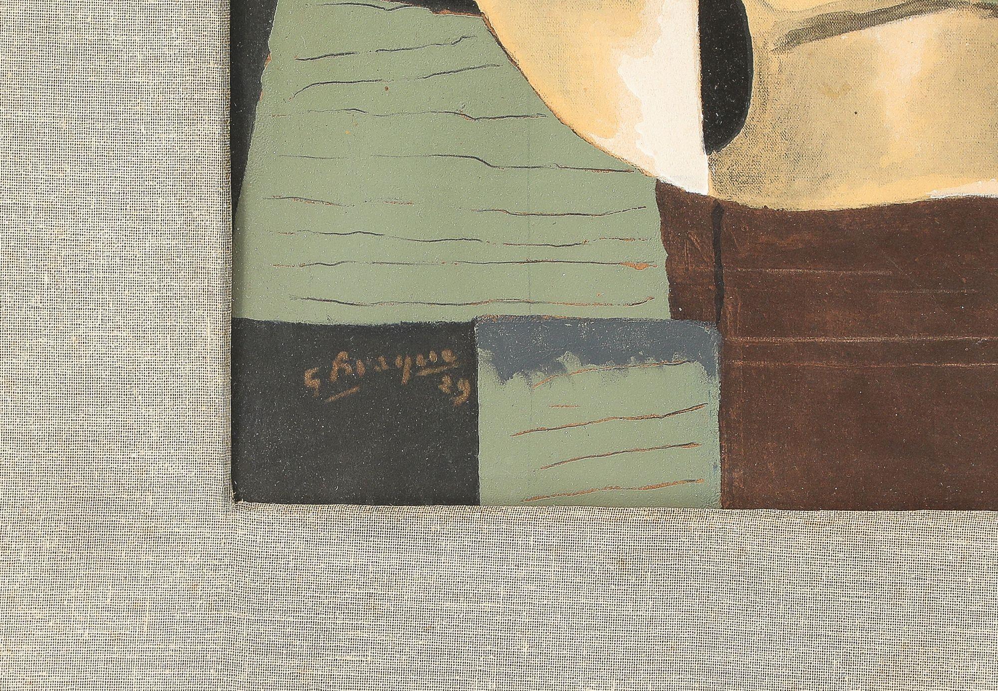 Paper Georges Braque Still Life, Jug and Lemons Print