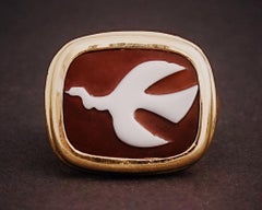 Georges Braque, Unique piece, 18K YG and Cornelian "Mounichos" Cameo Ring, 1960