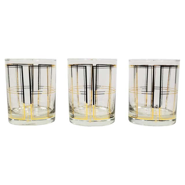 Georges Briard Signed Midcentury Glassware Barware at 1stDibs