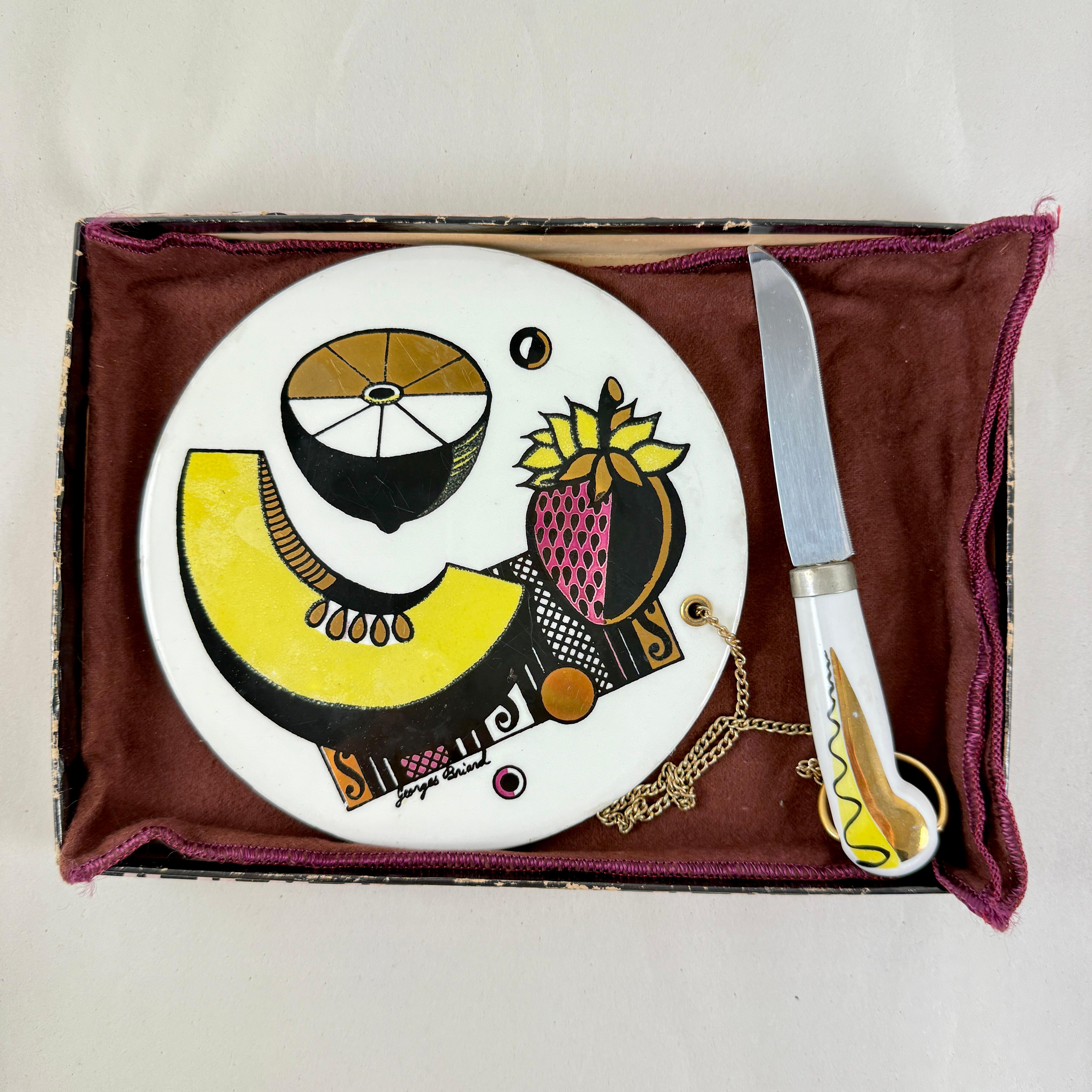 Mid-Century Modern Coffret de fromages Ambrosia de Georges Briard, en boîte en vente