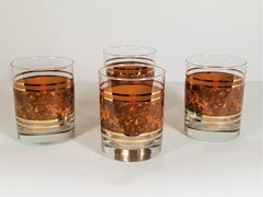 Georges Briard Midcentury Cocktail Glassware, Set of 4
