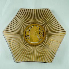 Georges Briard Egyptian Pharaoh Gold Leaf Vide-Poche Dish
