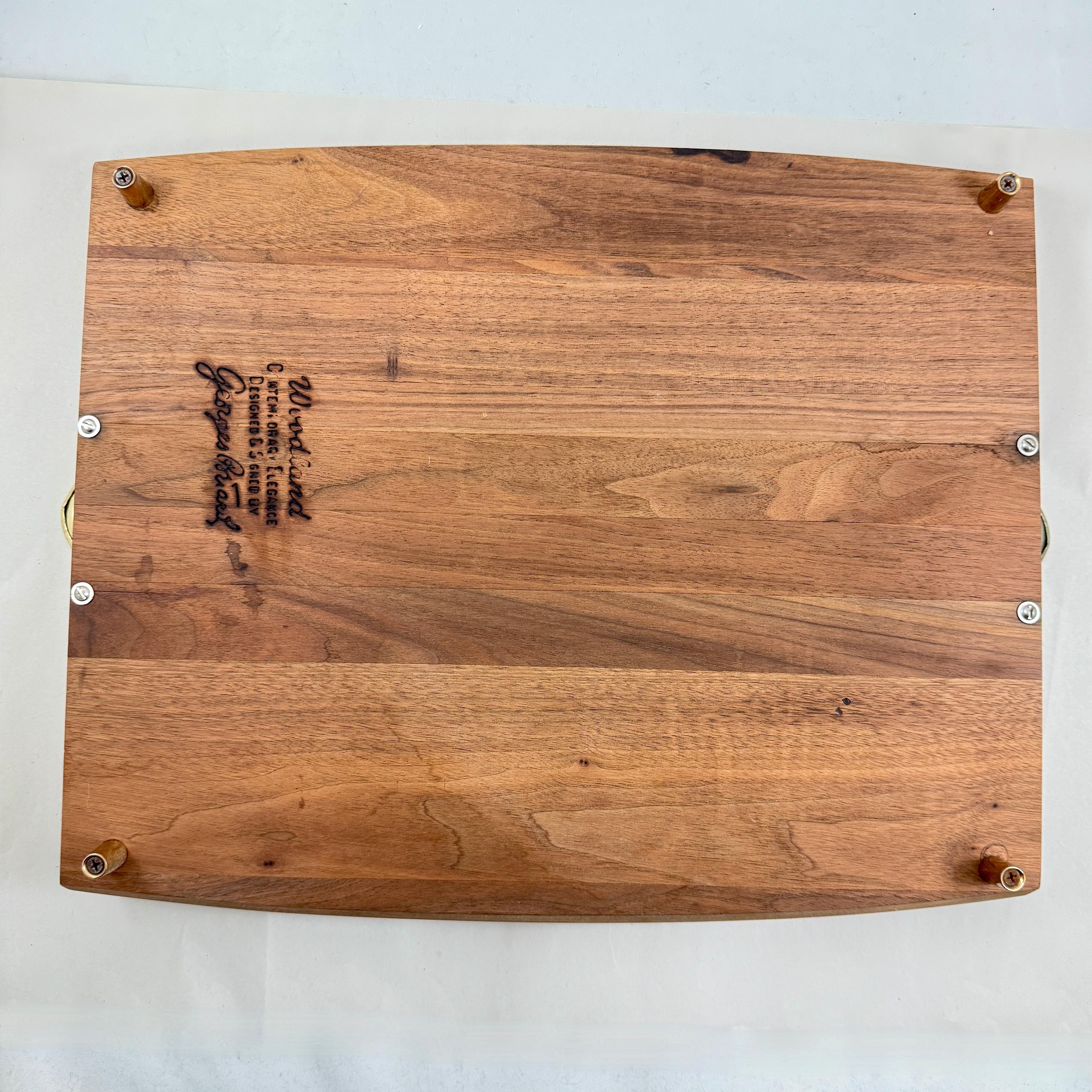 Georges Briard Planche à fromage et à trempette en bois - 1961 en vente 4