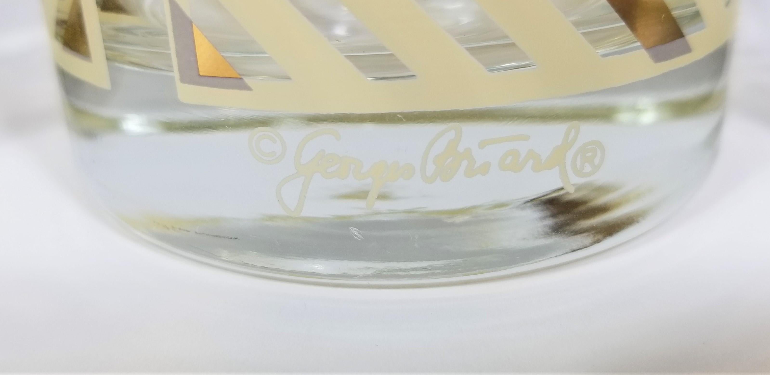 Georges Briard Glassware Barware 1970s Mid Century For Sale 7