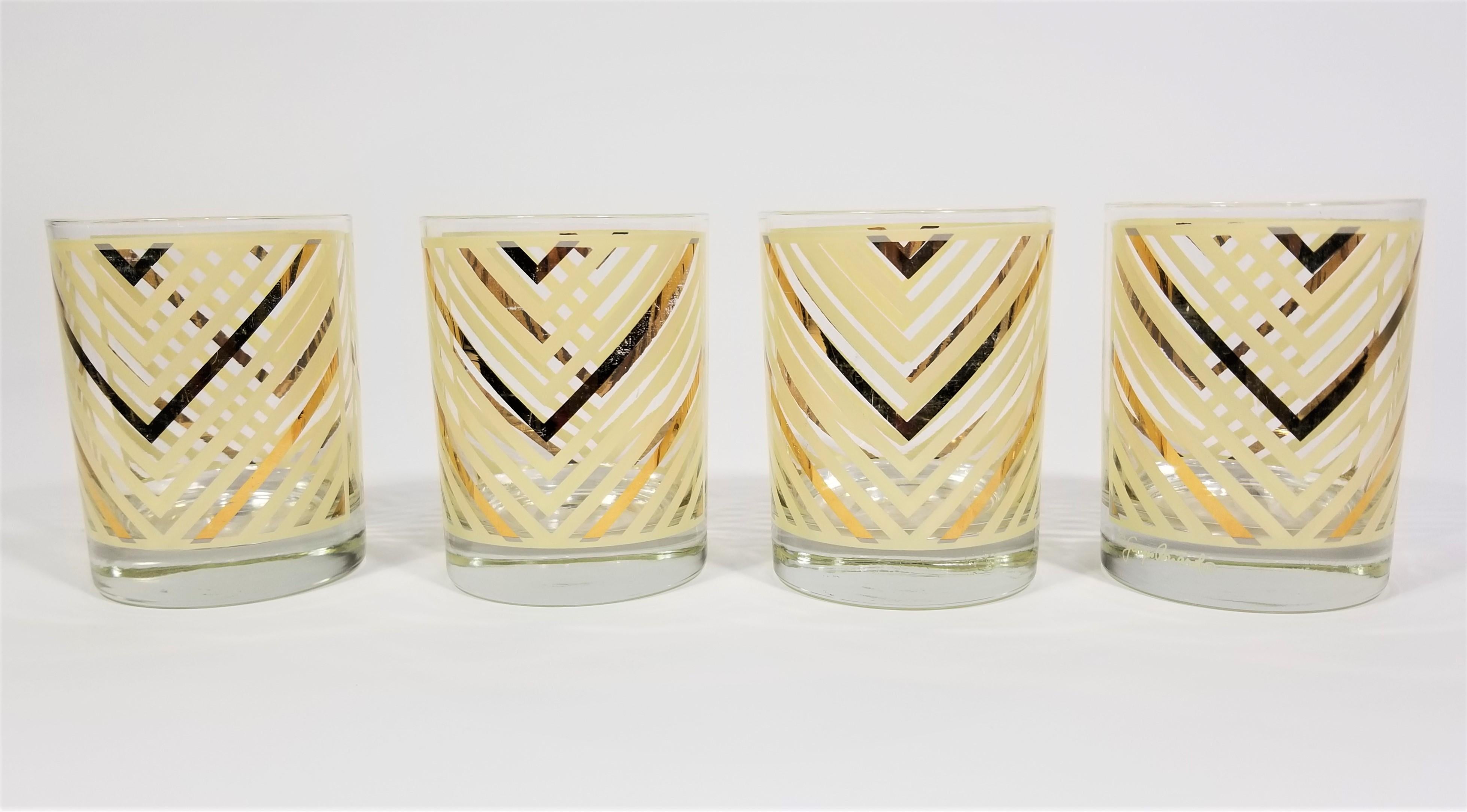 Georges Briard Glassware Barware 1970s Mid Century In Good Condition For Sale In New York, NY