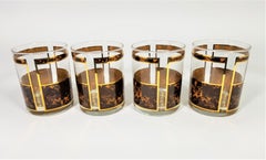 Georges Briard Glassware Barware Double Old Fashioned Set of 4