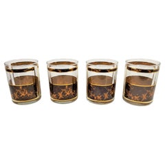 Georges Briard - Service de bar en verre double Old Fashioned, lot de 4