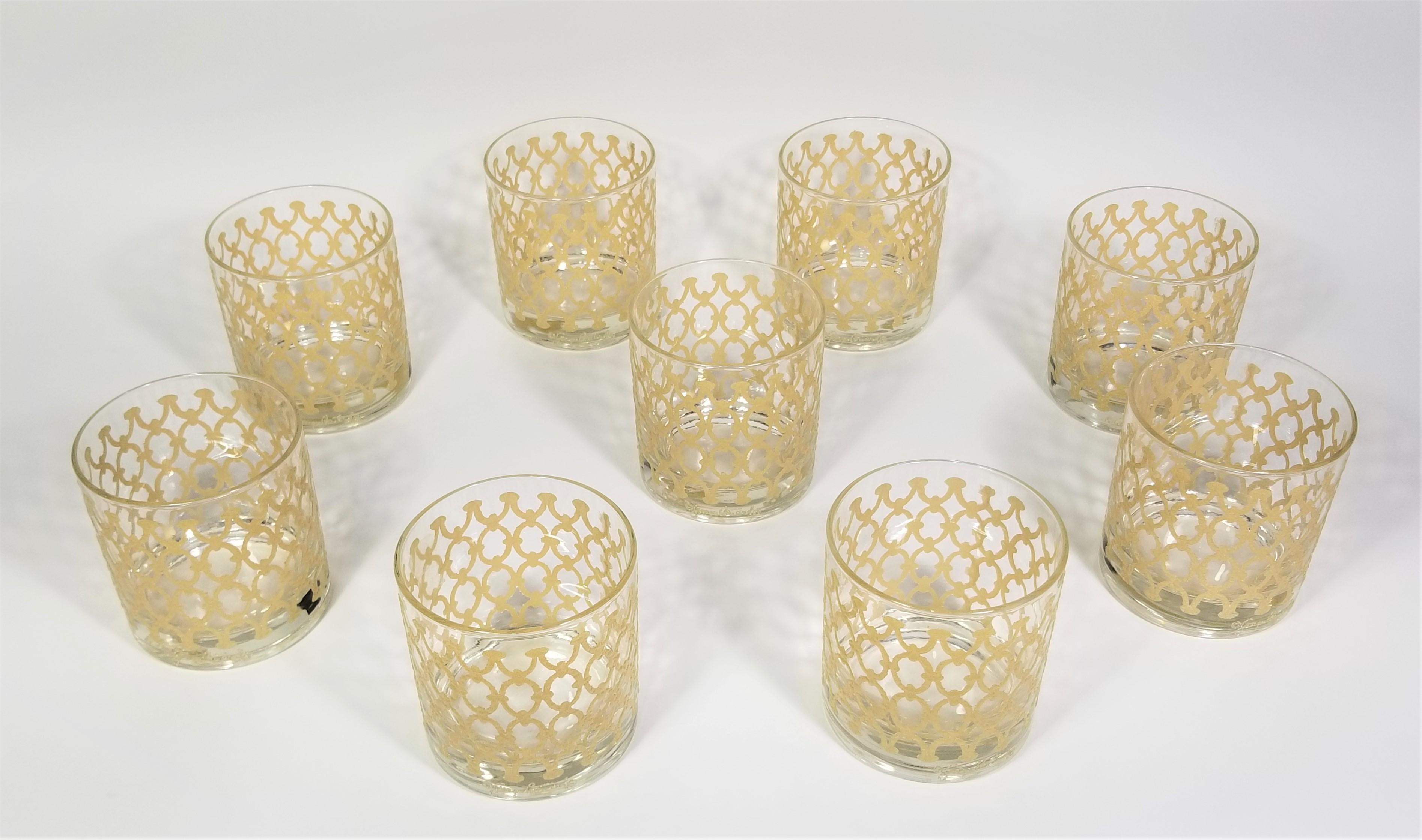 Mid-Century Modern Georges Briard Glassware Barware, Mid-Century, 1970s  For Sale