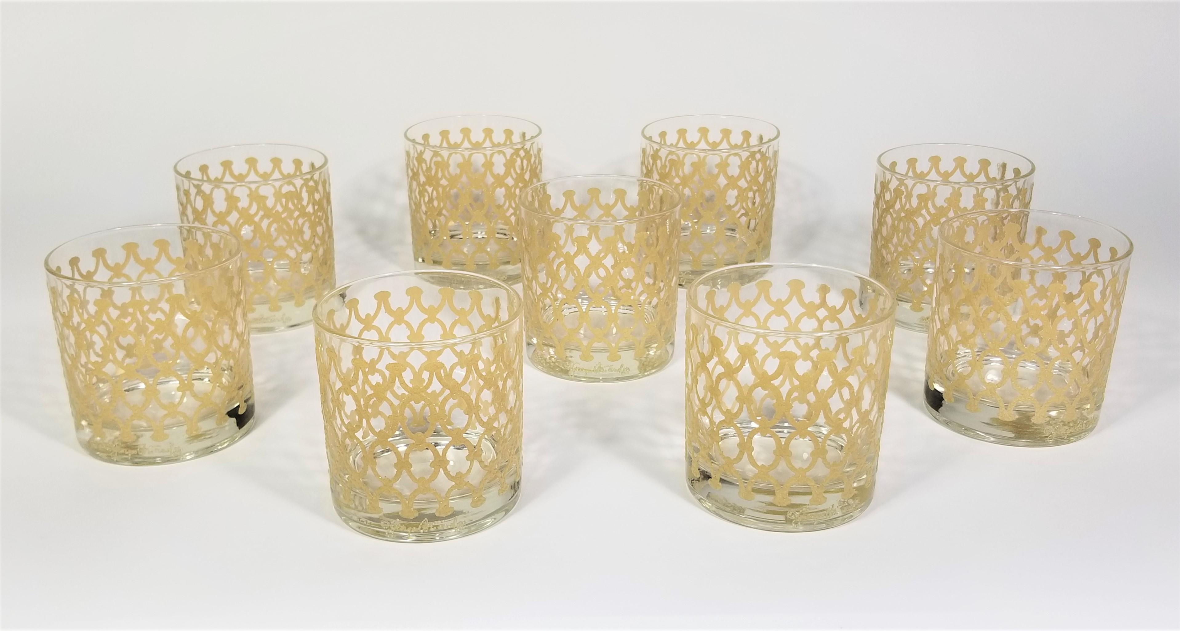 Georges Briard Glassware Barware, Mid-Century, 1970s  In Excellent Condition For Sale In New York, NY