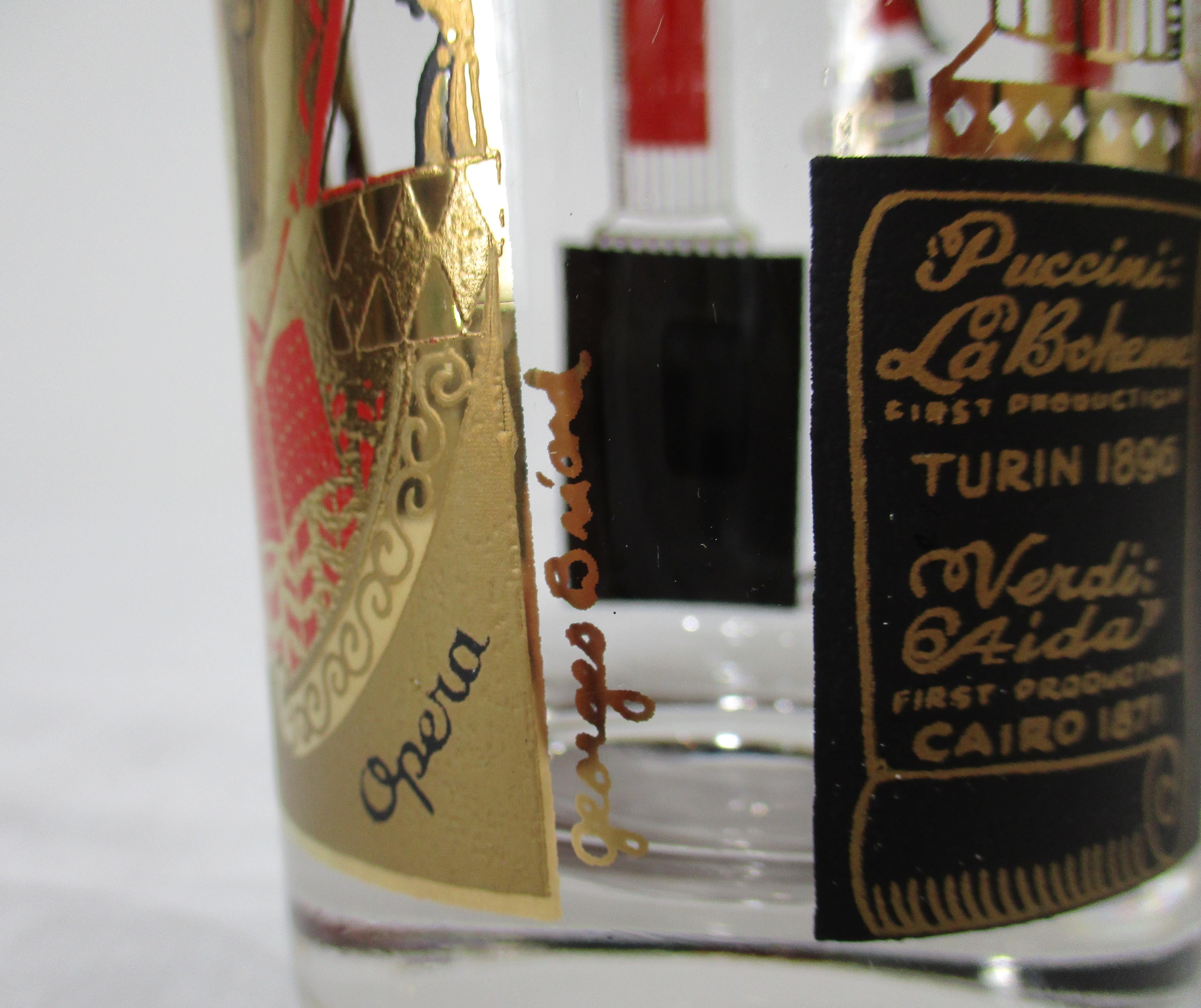 Georges Briard Grand Opera Highball Glasses For Sale 5