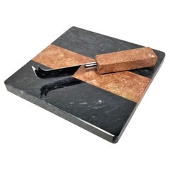 Georges Briard Marble Cheese Board and Knife