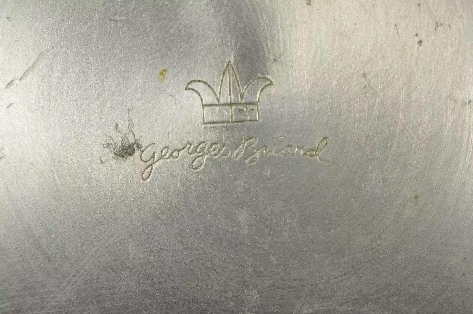 Georges Briard Moderner Aluminium-Messing-Eiskübel mit Griffen aus der Mitte des Jahrhunderts im Angebot 5
