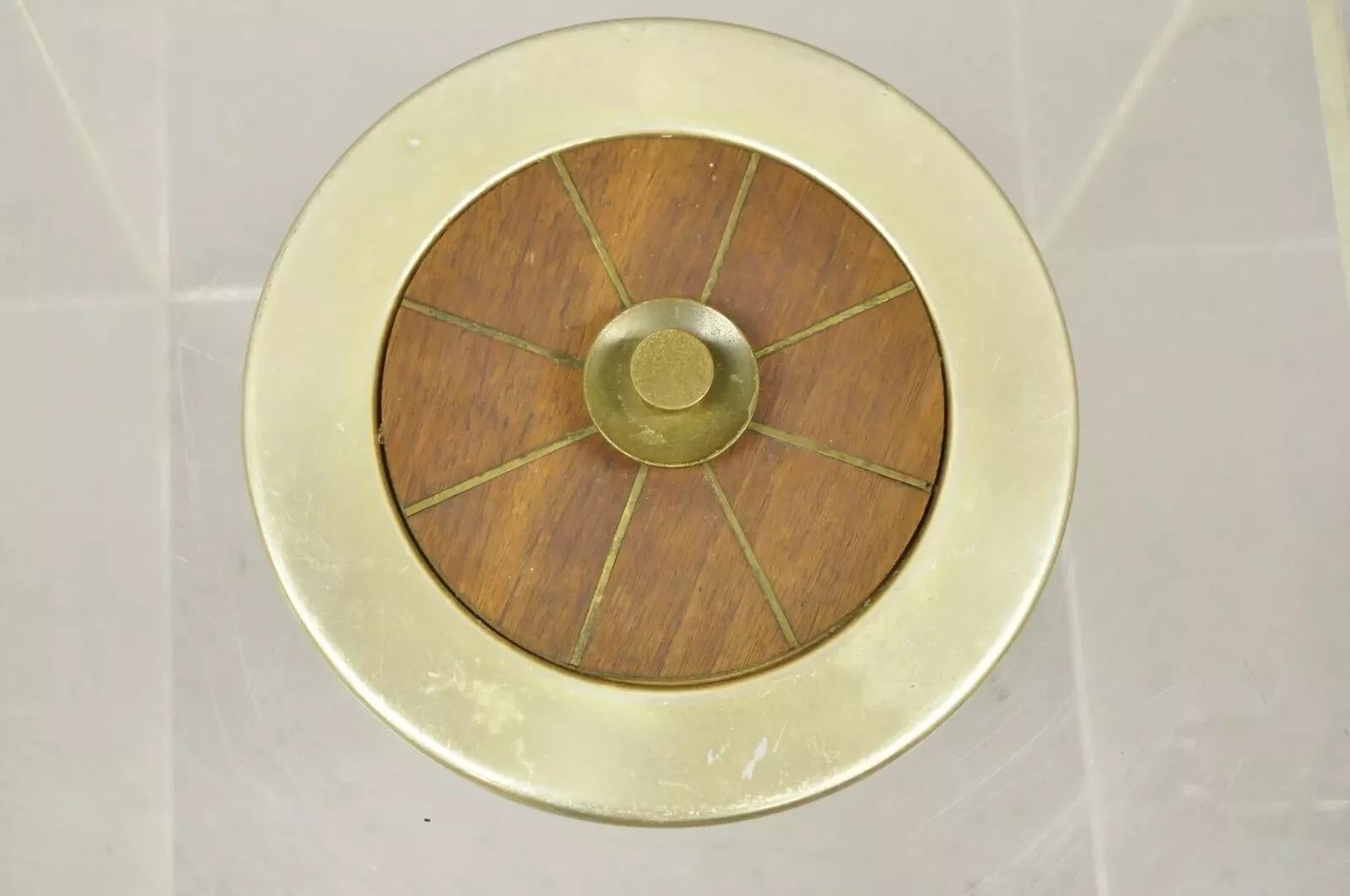 Georges Briard Moderner Aluminium-Messing-Eiskübel mit Griffen aus der Mitte des Jahrhunderts (Unbekannt) im Angebot
