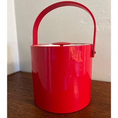 Georges Briard Red Ice Bucket