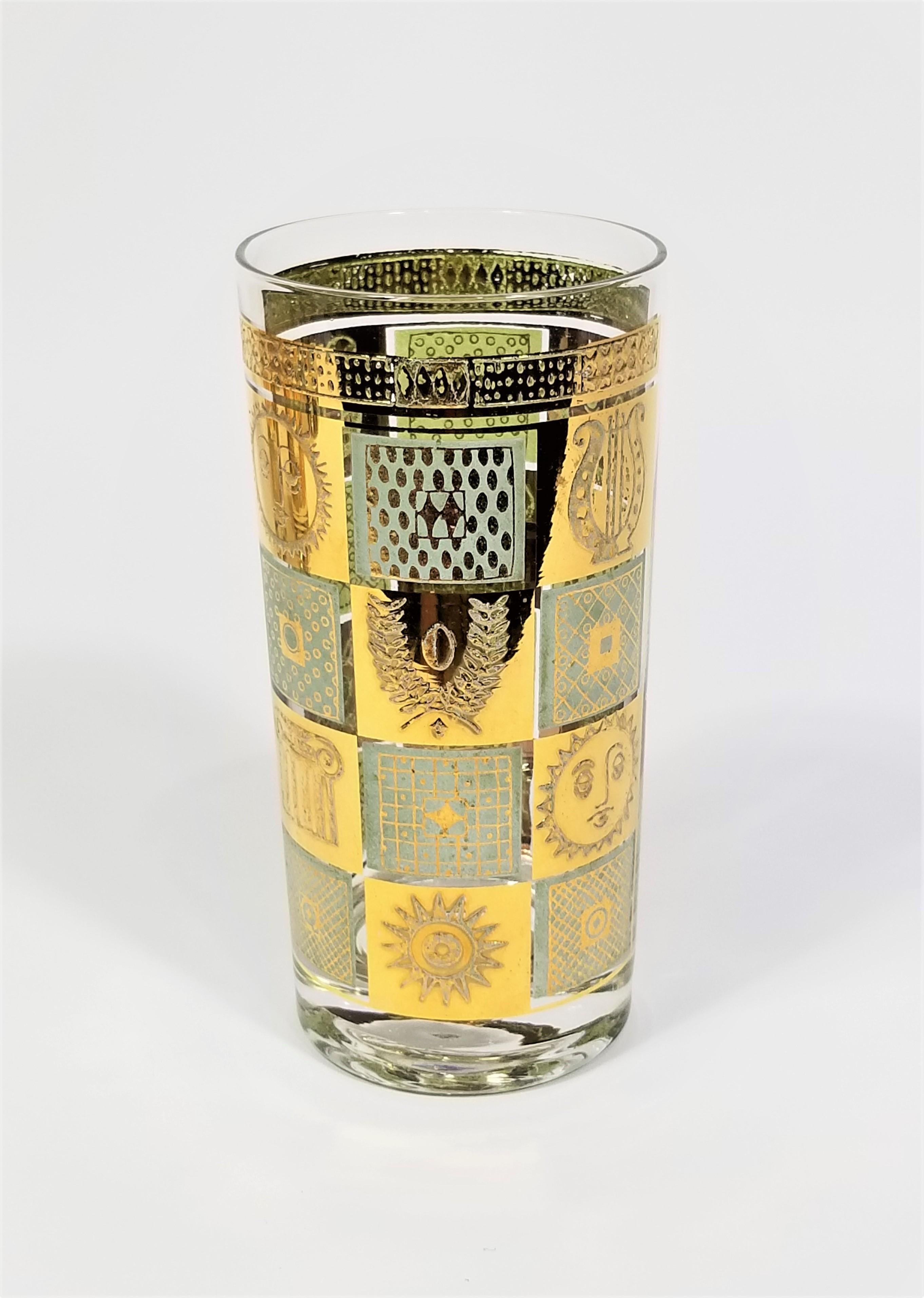 Georges Briard Signed Glassware Barware 1960s Mid Century 4
