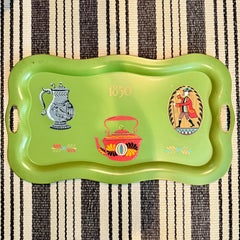 Georges Briard Tole De Lys Colonial Themed Tray