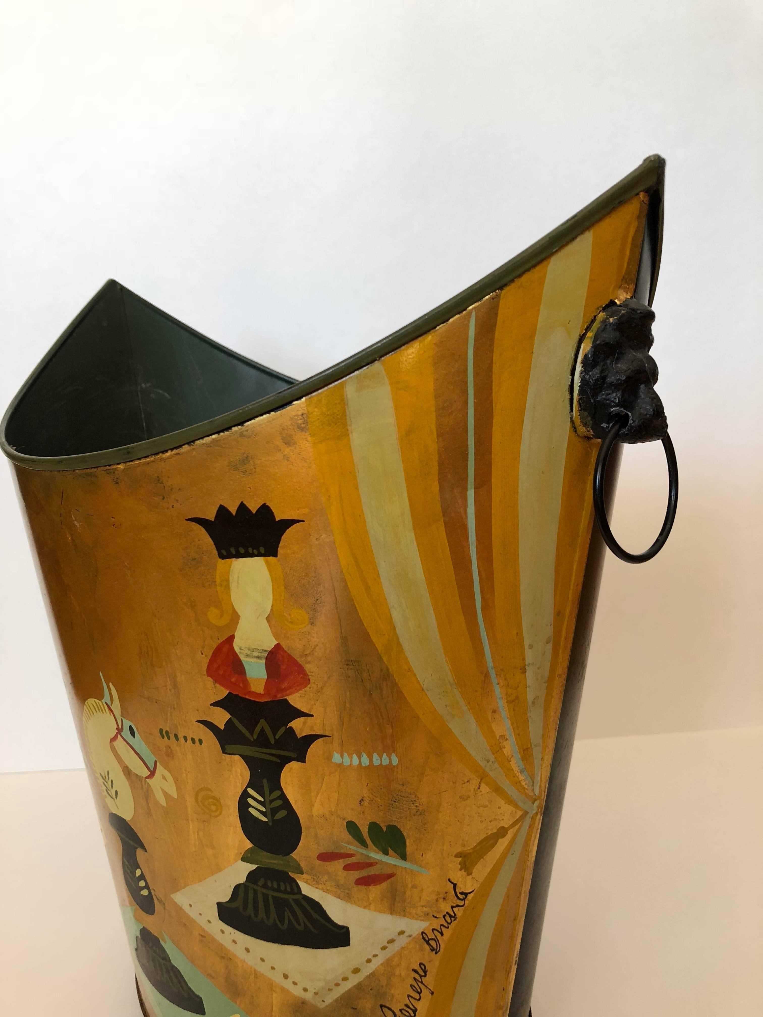 Georges Briard Waste Bin, 1950 In Excellent Condition In Southampton, NY