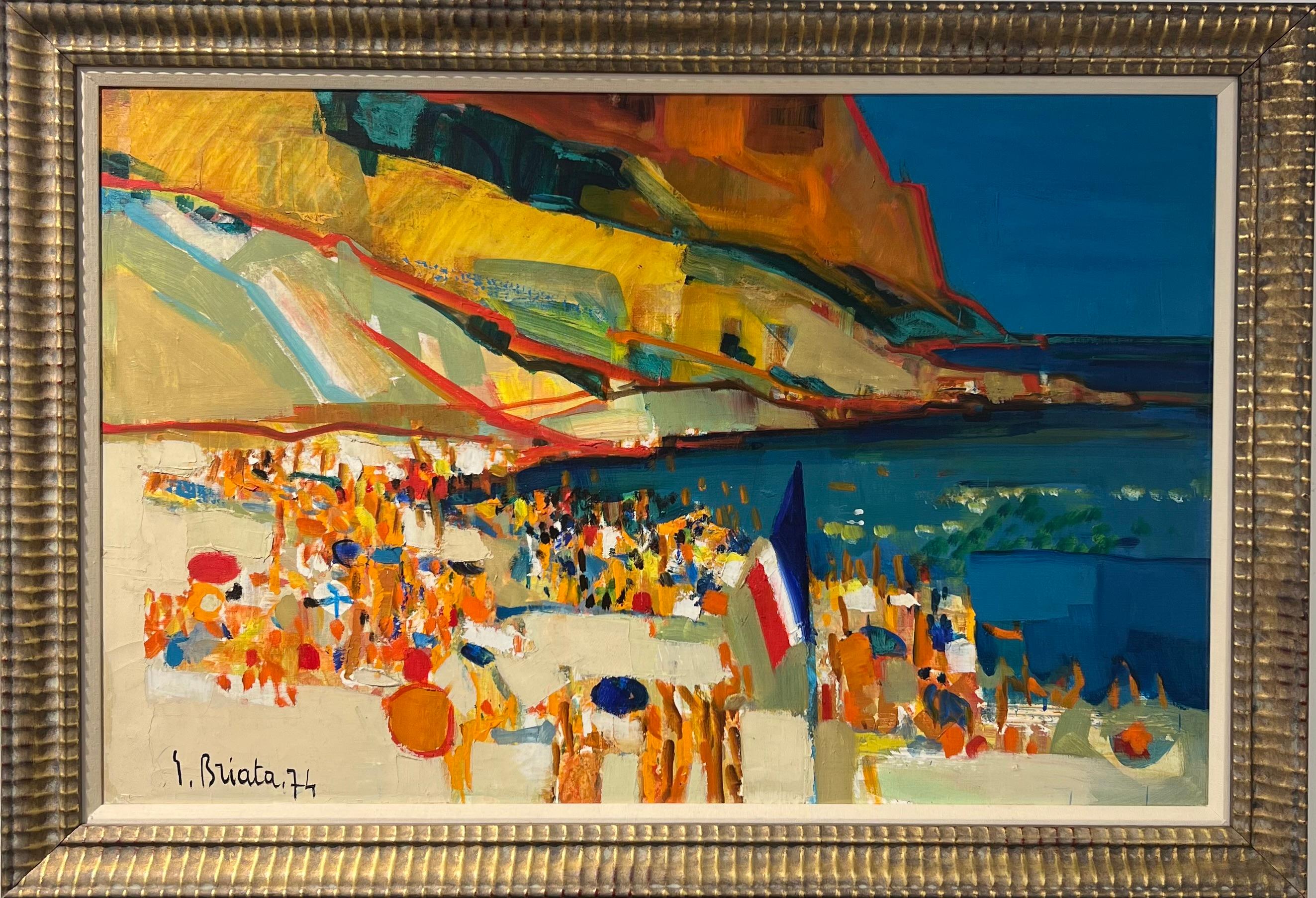 View of Marseille - Painting by Georges Briata 