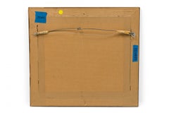 Georges Busson Art Deco Dachshund Dog Watercolor in a Burl Wood Frame