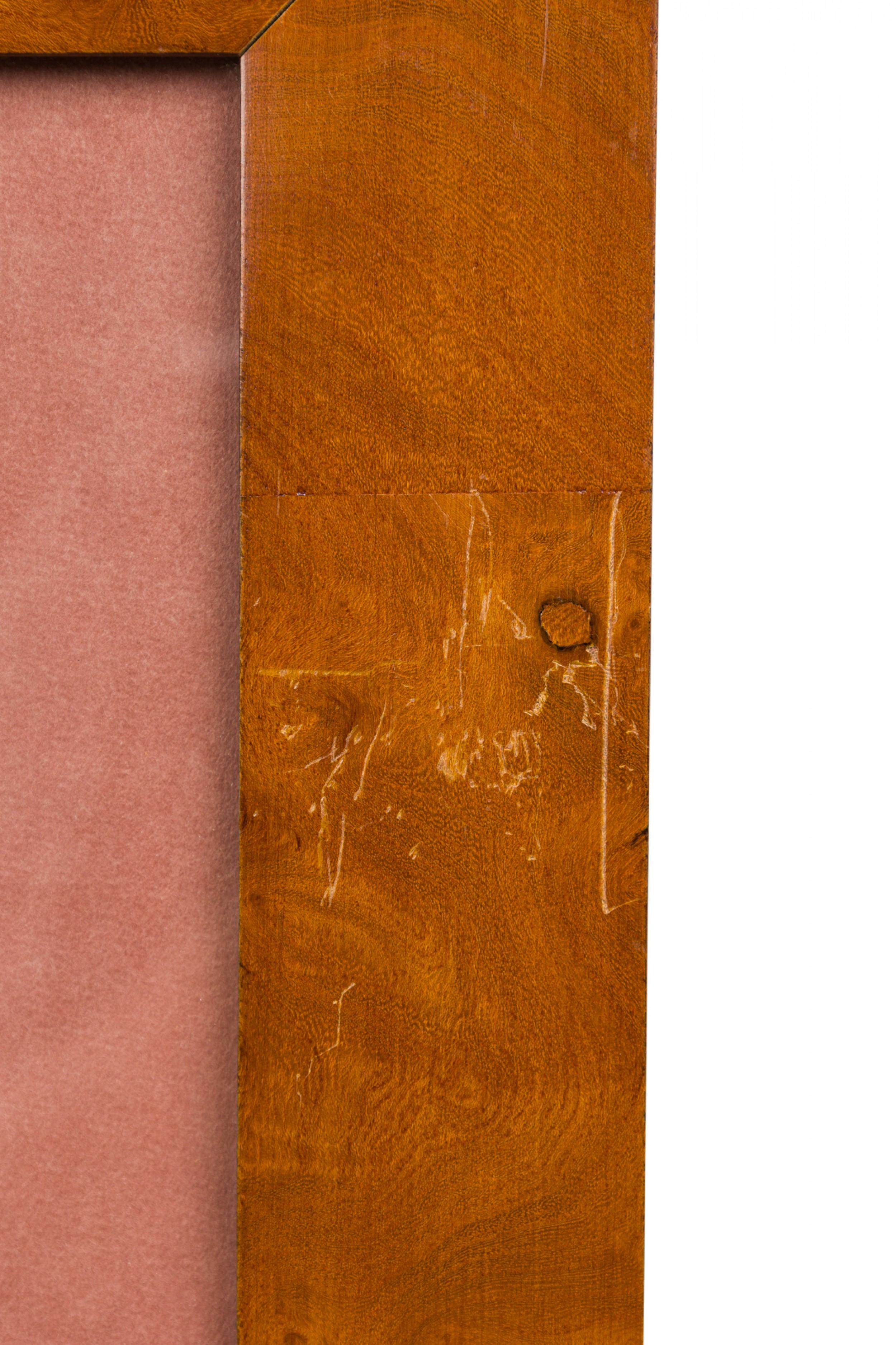 Georges Busson Art Decó Perro salchicha Acuarela en marco de madera de nudo Francés en venta