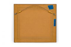 Georges Busson Art Deco Small Beagle Dog Watercolor in a Burl Wood Frame