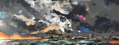 Temps de Chien - Peinture abstraite de paysage océanique de GECA