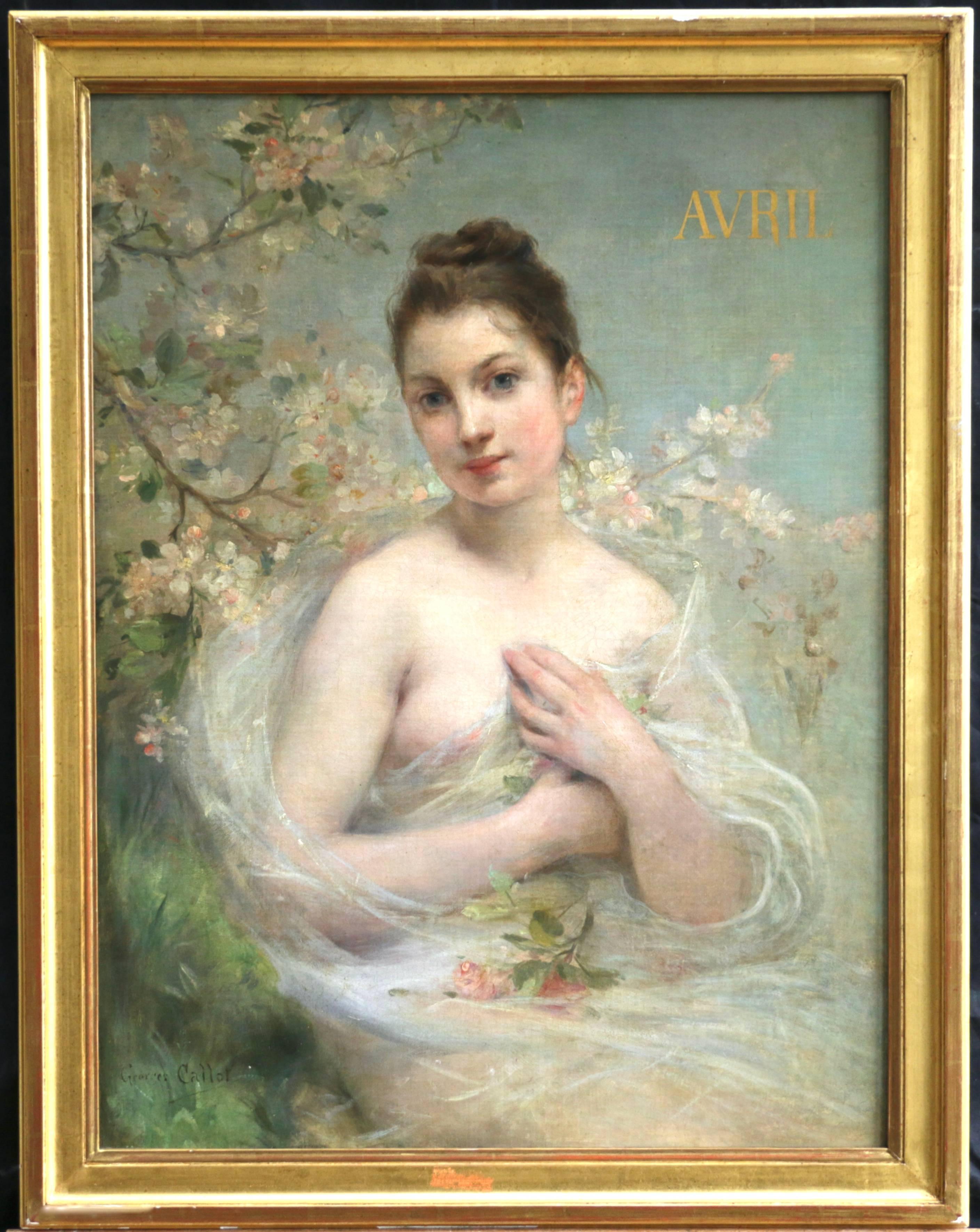 Georges Callot Nude Painting - Avril