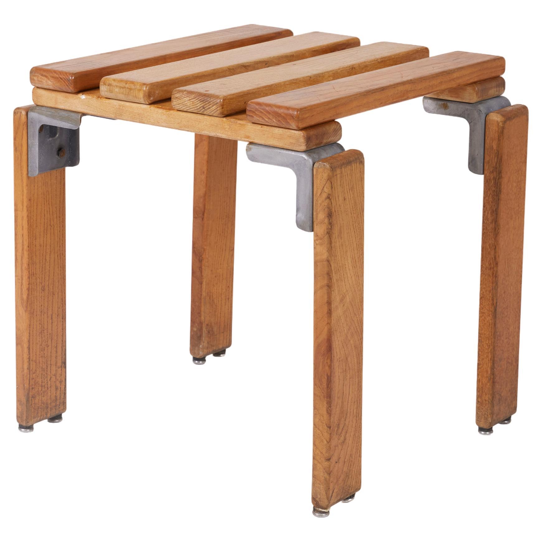 Georges Candilis wooden stool For Sale