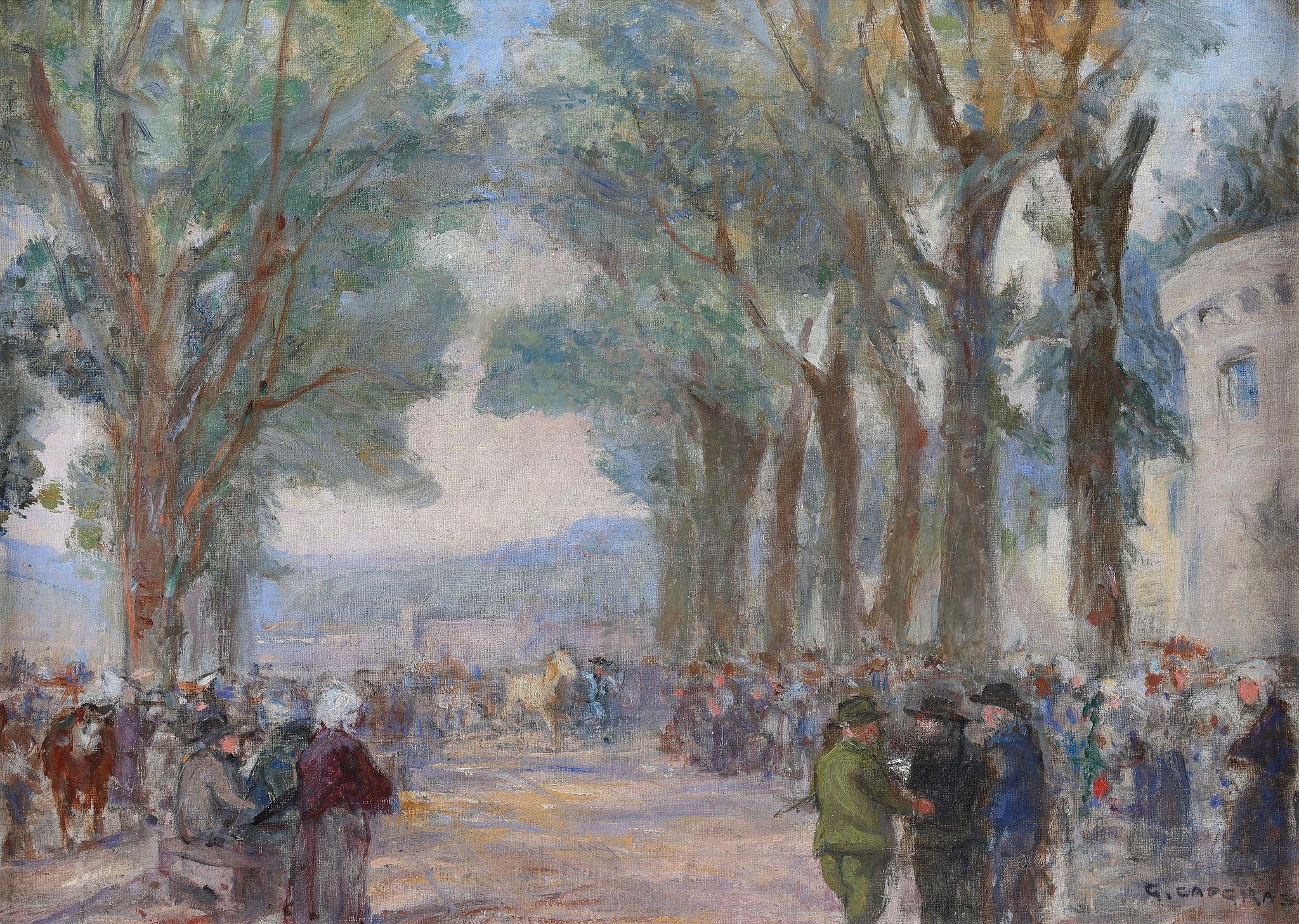 The Fete - Impressionist Painting by Georges Capgras