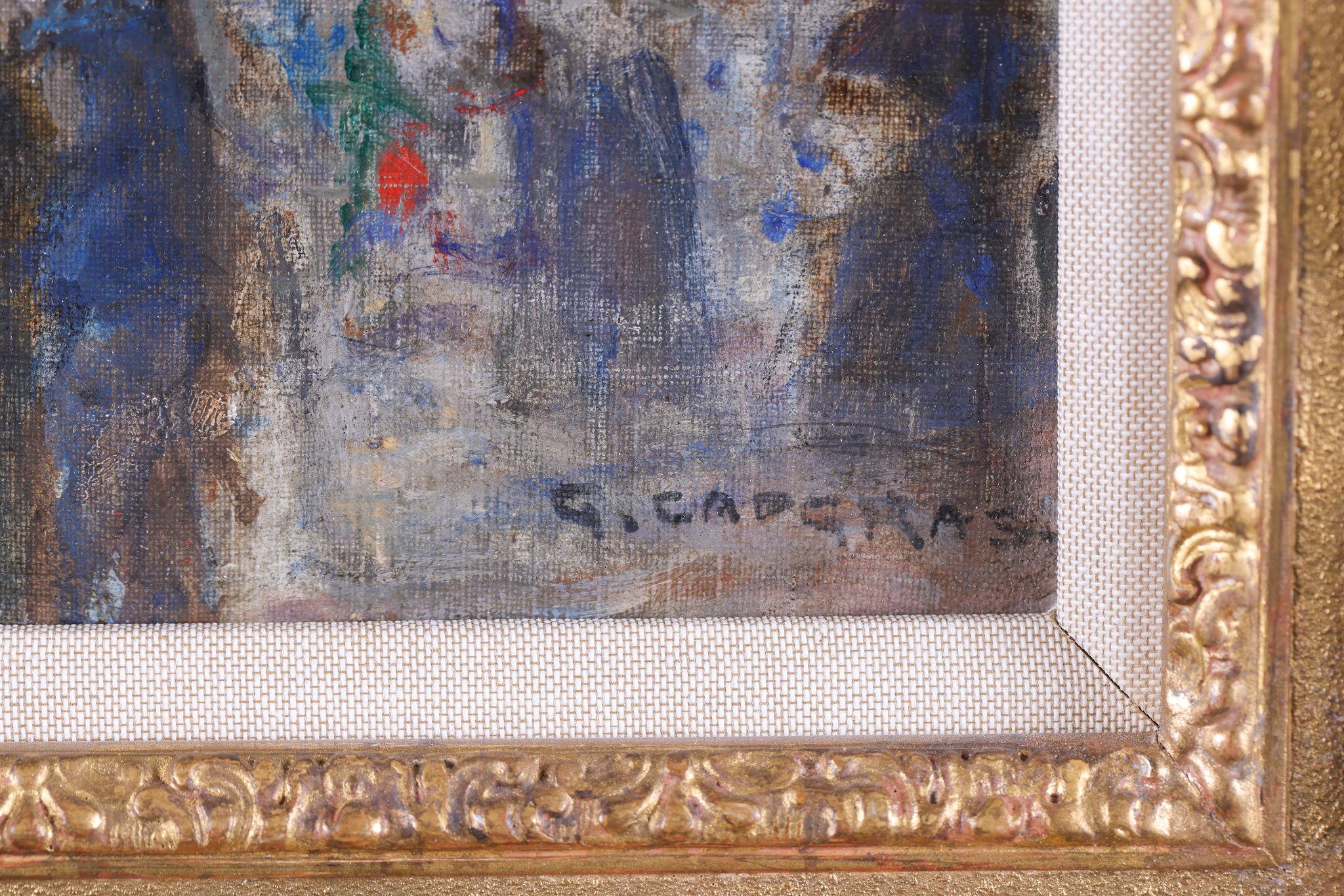 Georges CAPGRAS
Dieses wunderbare Werk wurde im Salon De L'Ecole Francaise ausgestellt.
Auf der Rückseite befindet sich das Ausstellungsetikett.

Bildgröße: 13 x 18