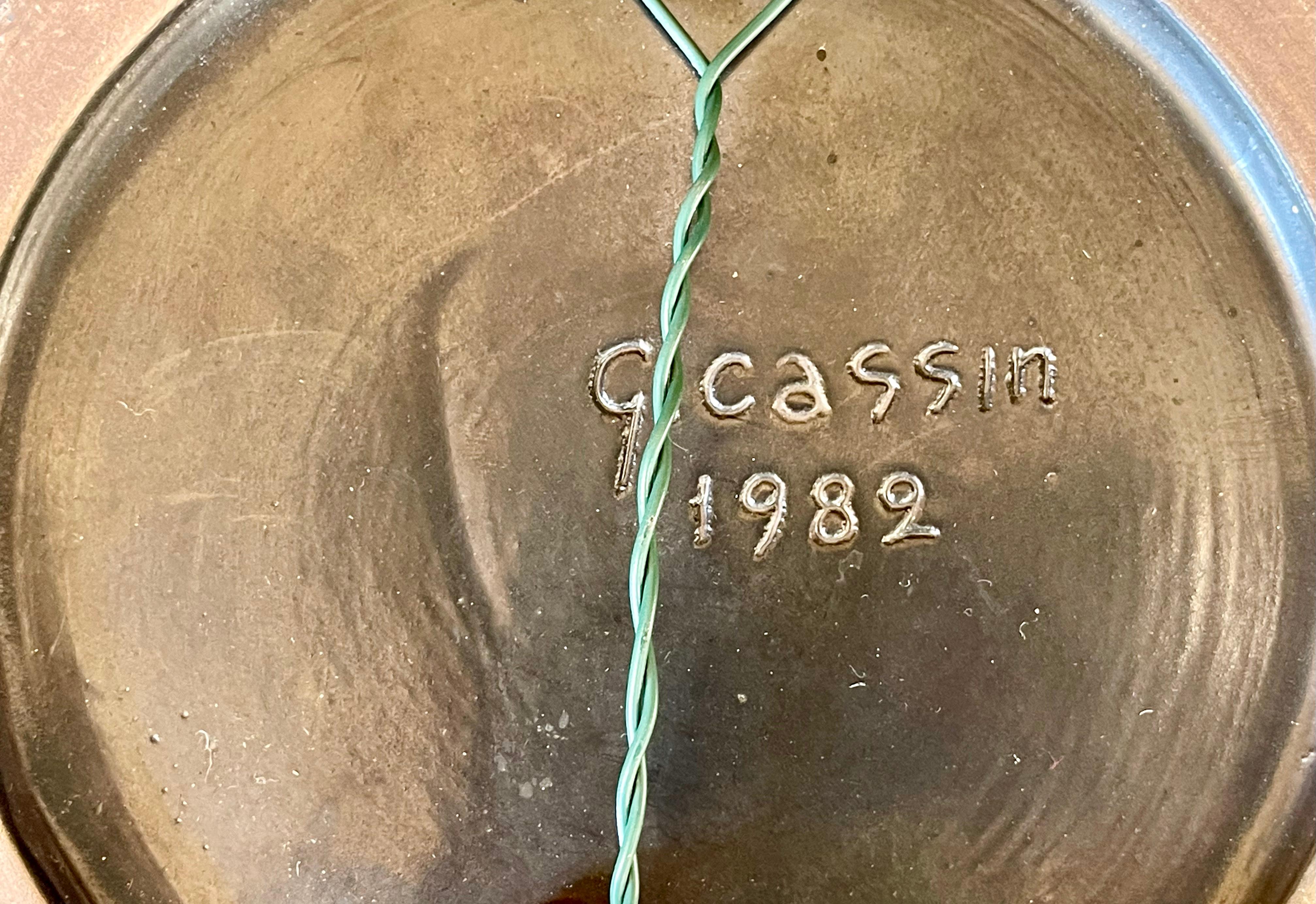 Georges CASSIN (1888-1986) - Ceramic Dish 1982 For Sale 2