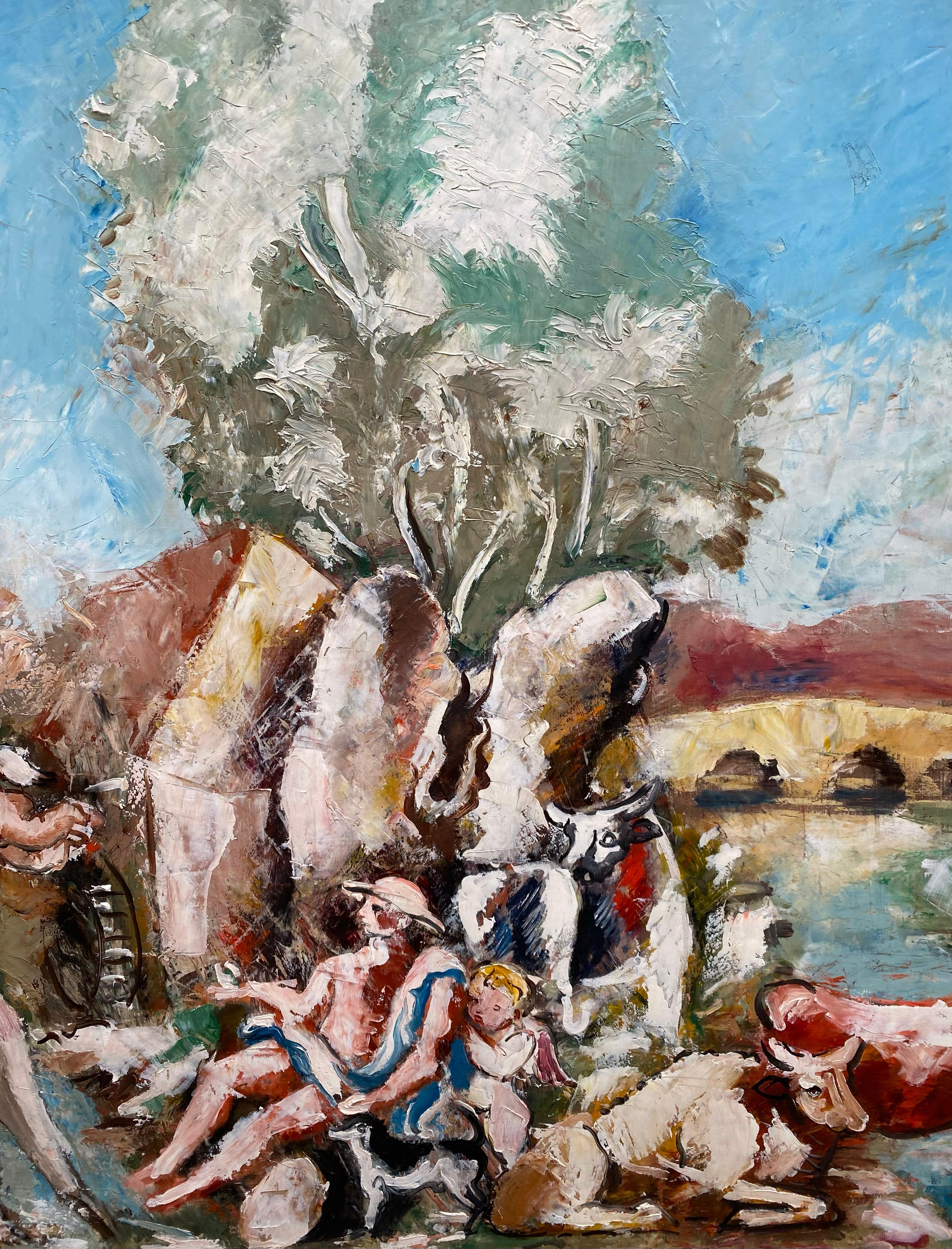'Le Jugement de Pâris' by Georges Charles Dufresne (1876 – 1936) French Painter For Sale 3