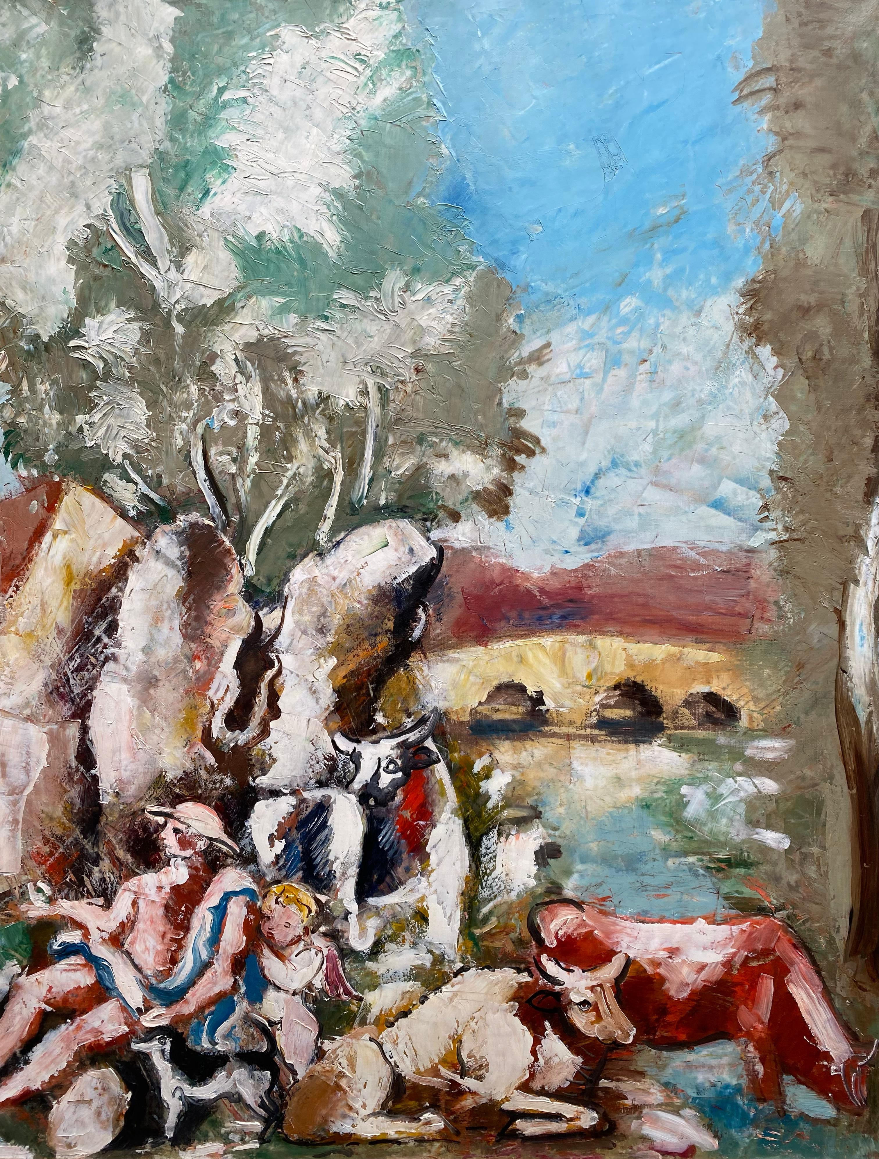 'Le Jugement de Pâris' by Georges Charles Dufresne (1876 – 1936) French Painter For Sale 4