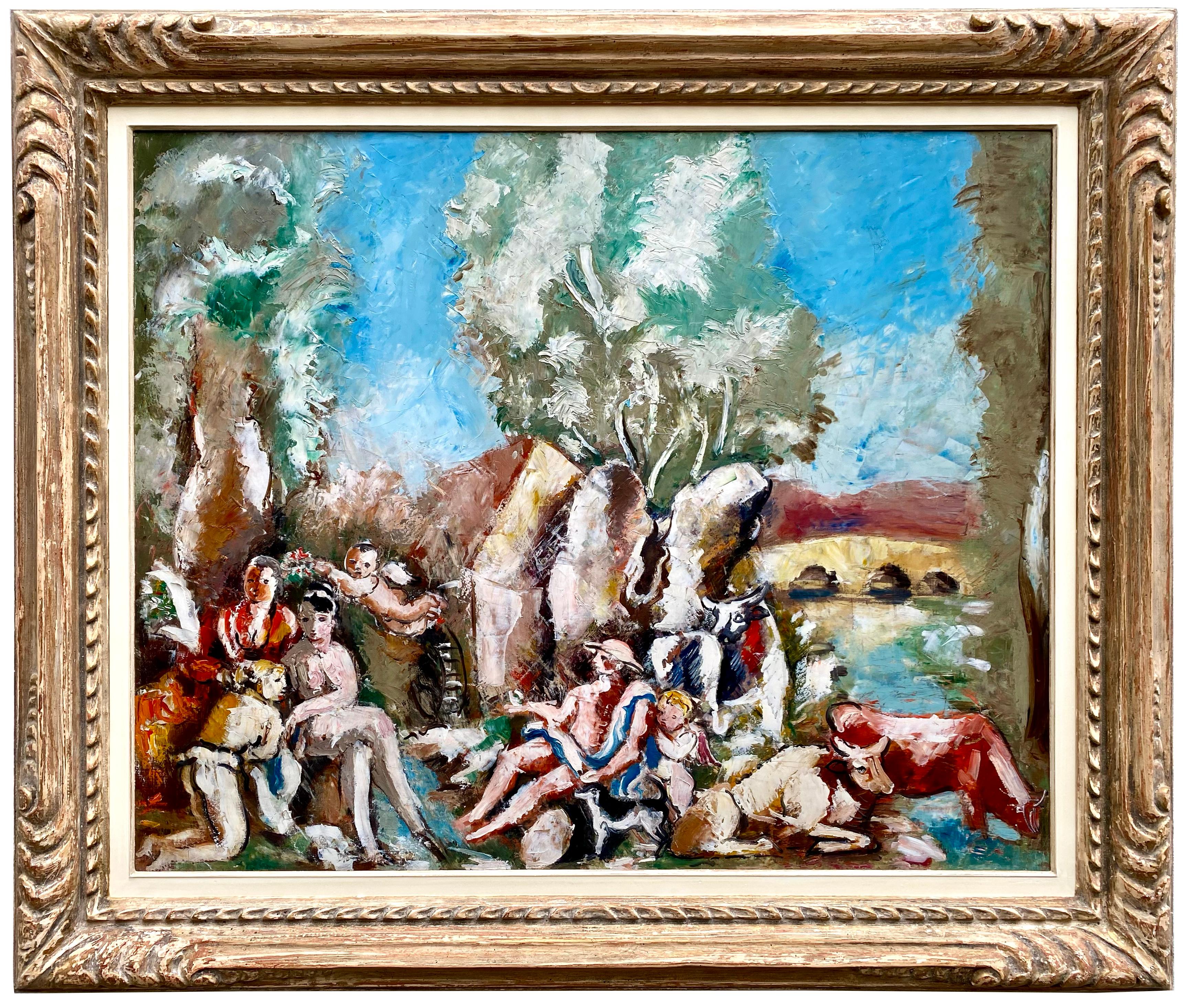 Le Jugement de Pâris" de Georges Charles Dufresne (1876 - 1936) Pintor francés