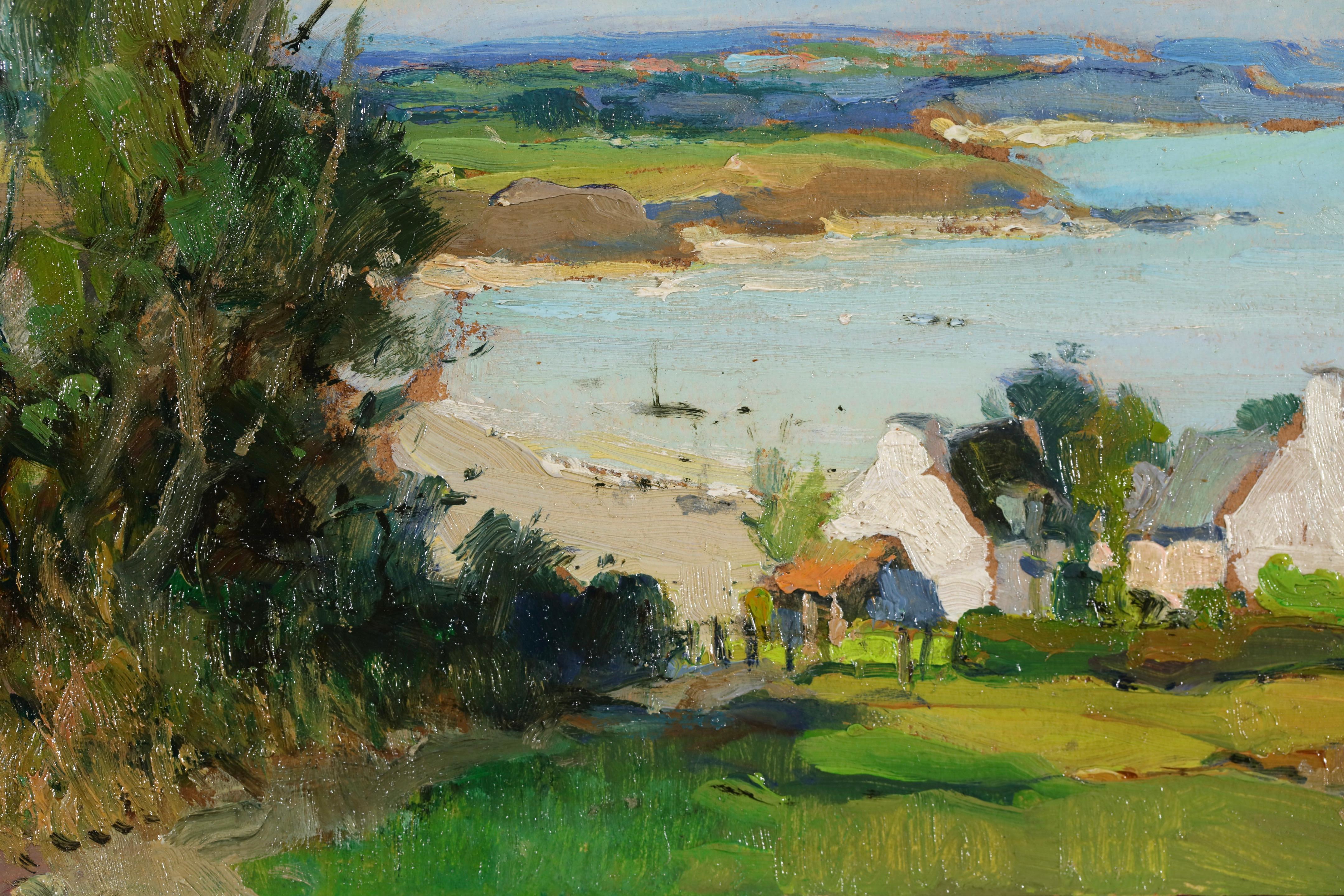La Baie D'Yffiniac - Post Impressionist Landscape Oil by Charles Robin 1