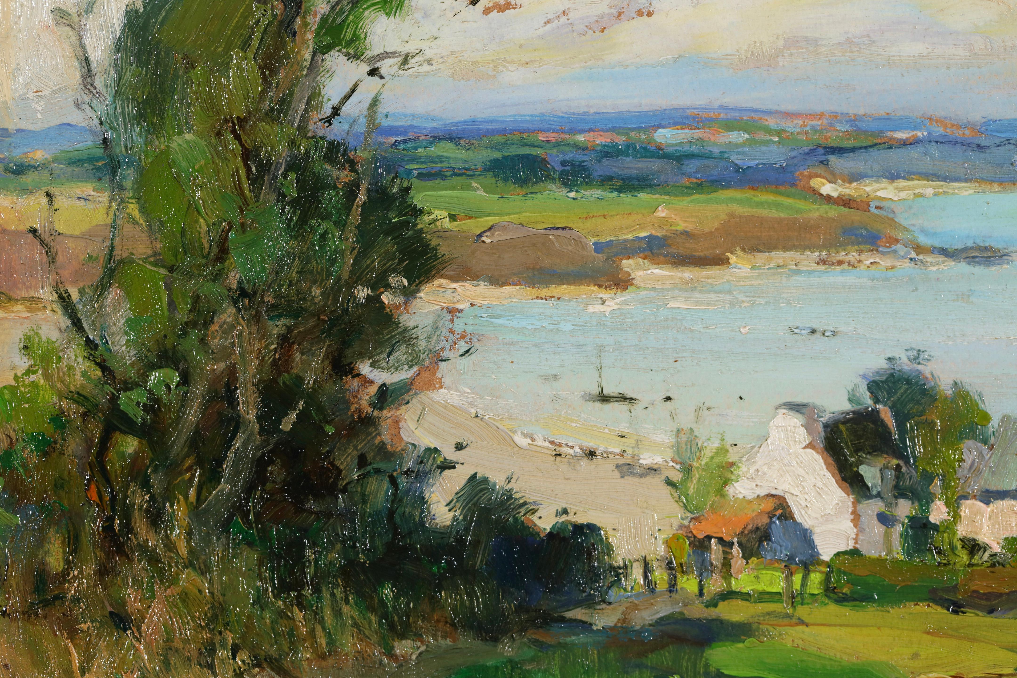 La Baie D'Yffiniac - Post Impressionist Landscape Oil by Charles Robin 2