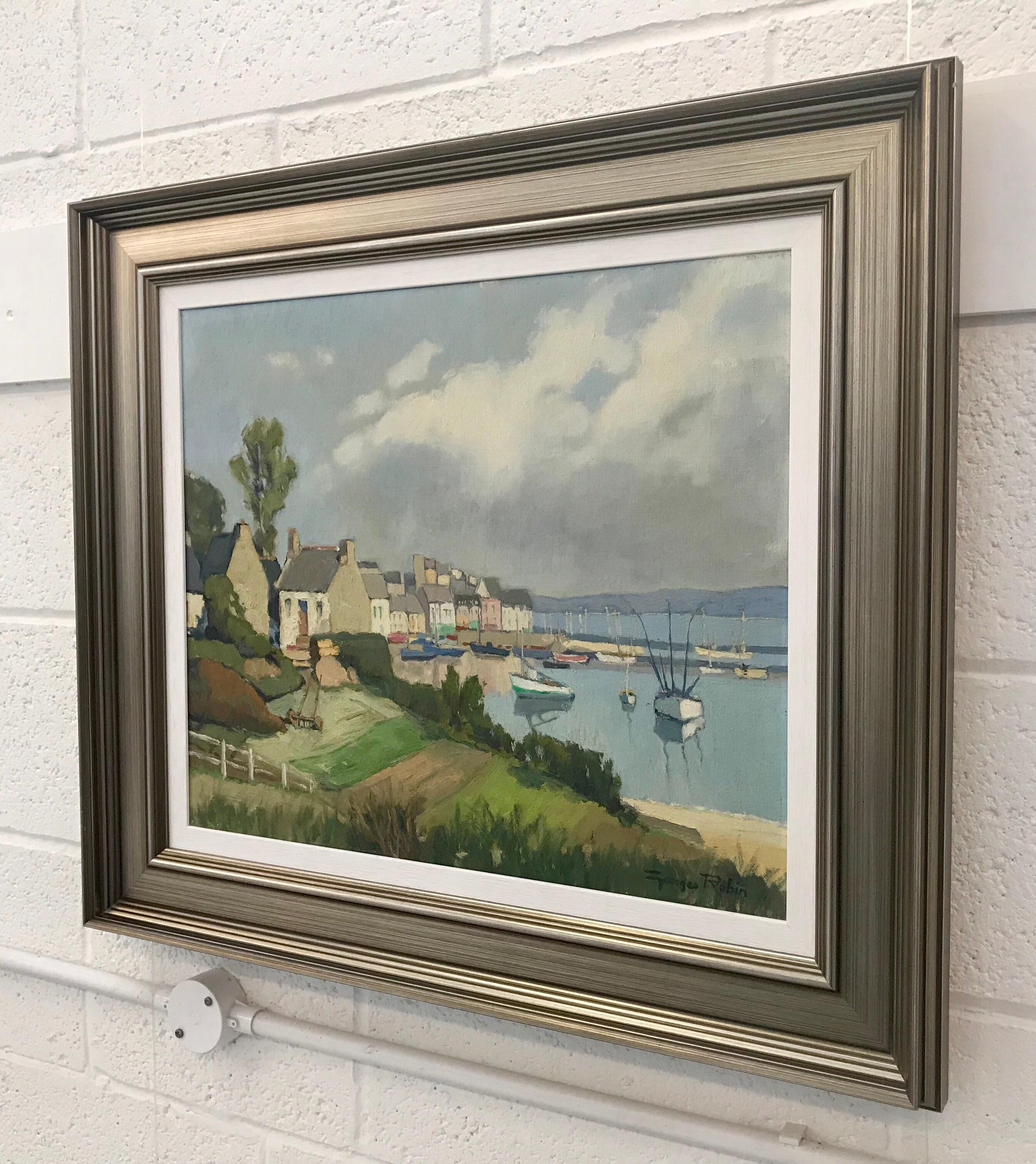 Brittany Coastal Painting France von modernem französischem impressionistischem Landschaftsmaler im Angebot 1