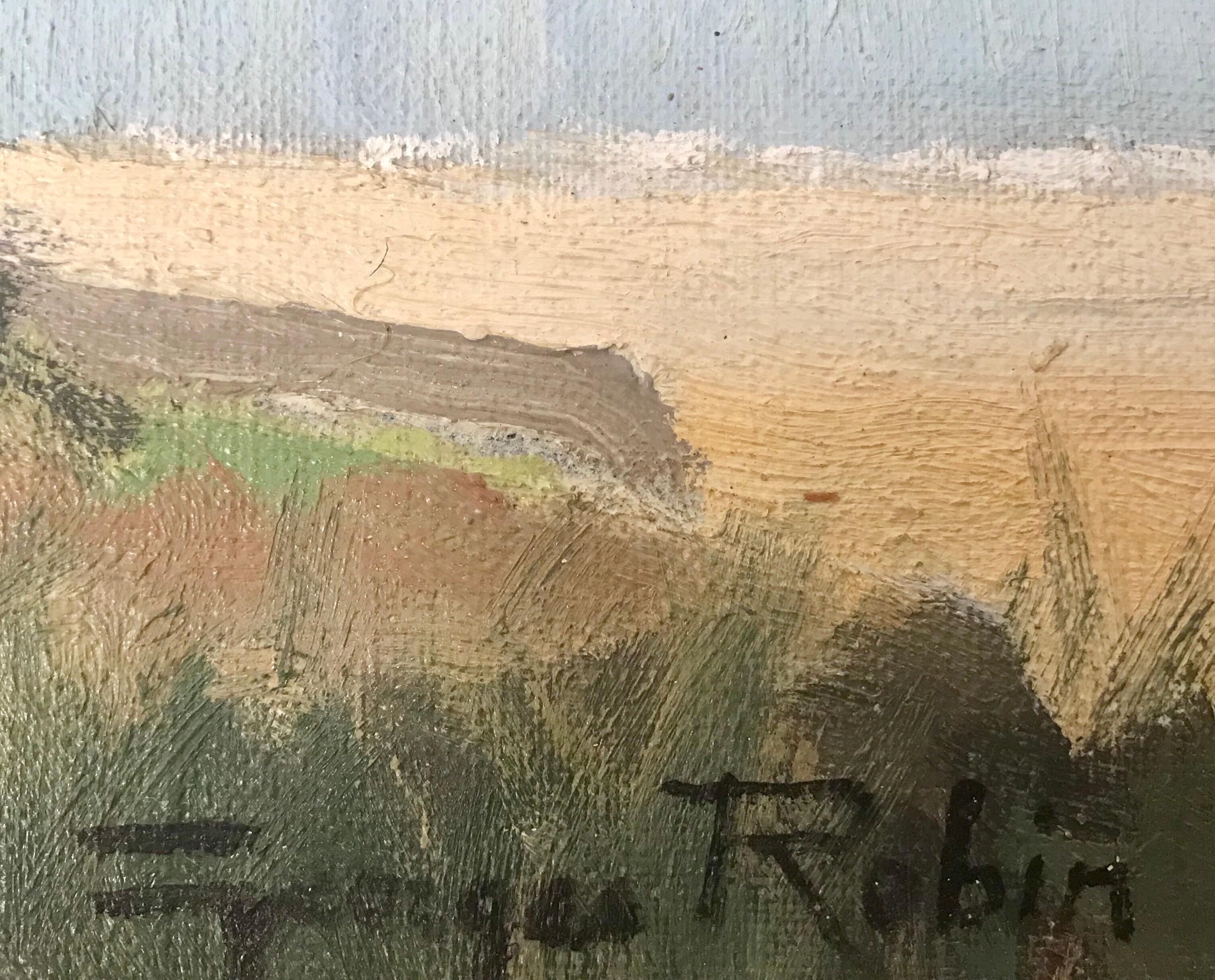 Brittany Coastal Painting France von modernem französischem impressionistischem Landschaftsmaler im Angebot 3
