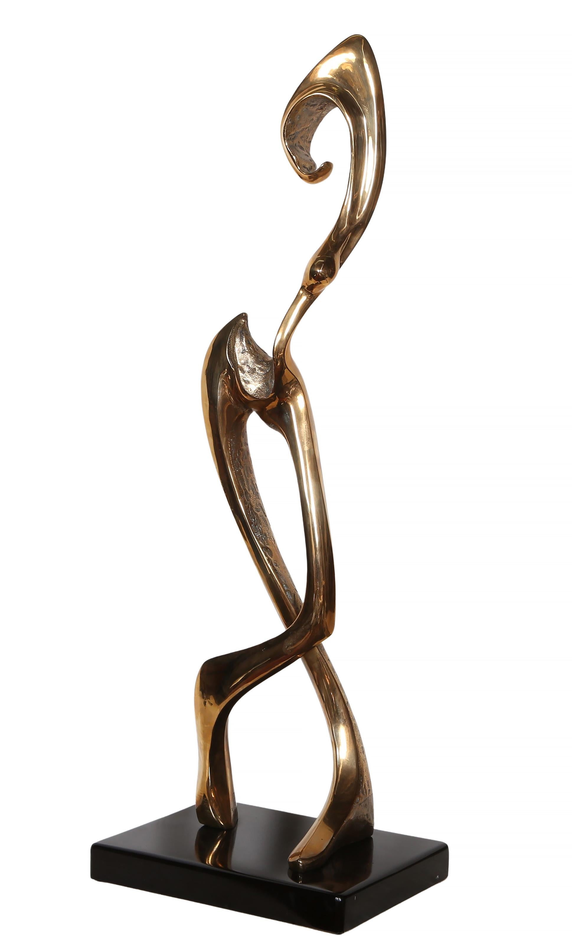 Femme dansante, Sculpture Art Déco en bronze à patine dorée de Georges Charpentier en vente 5