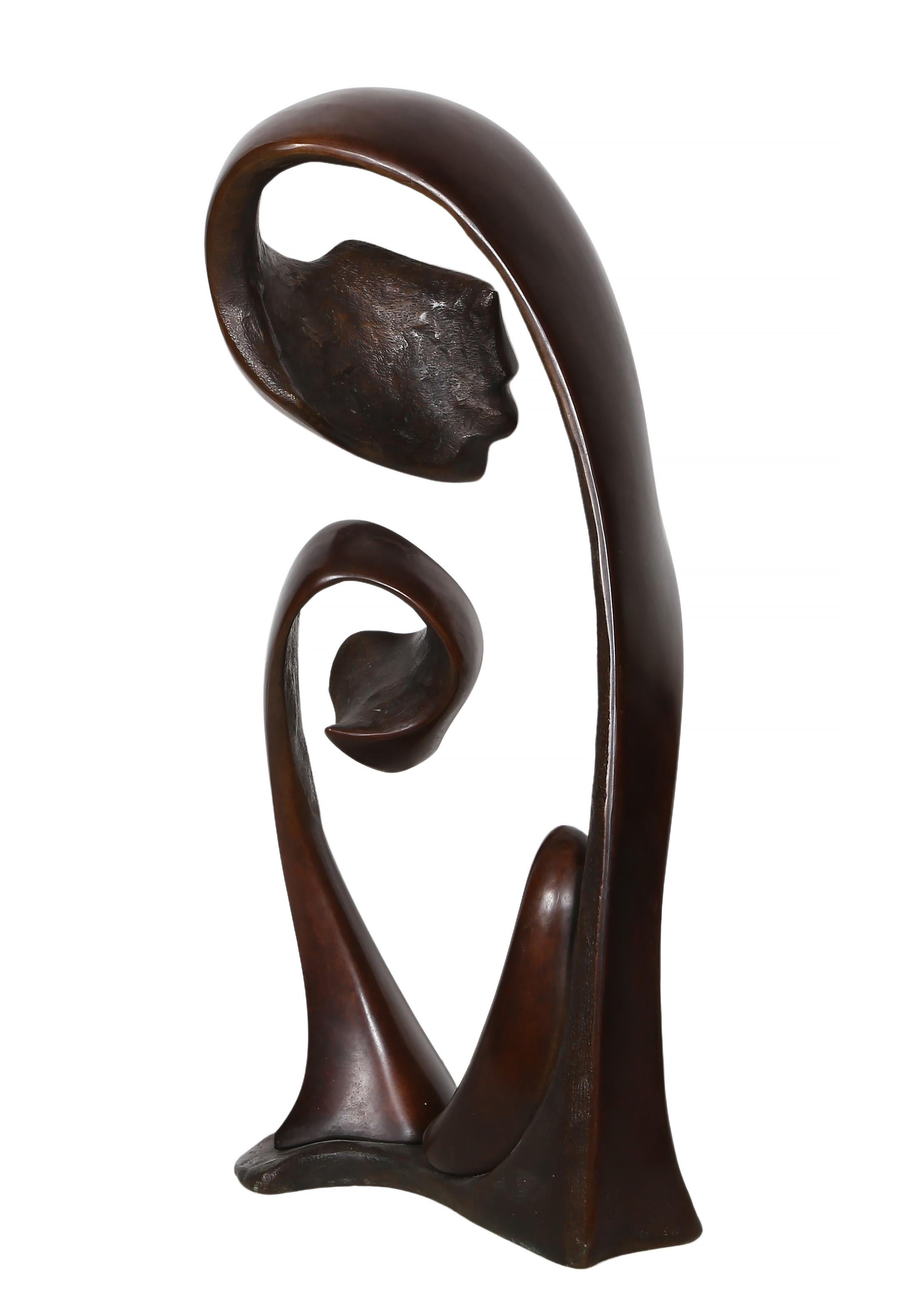 Female Bust, Art Deco Bronze Sculpture by Georges Charpentier For Sale 4