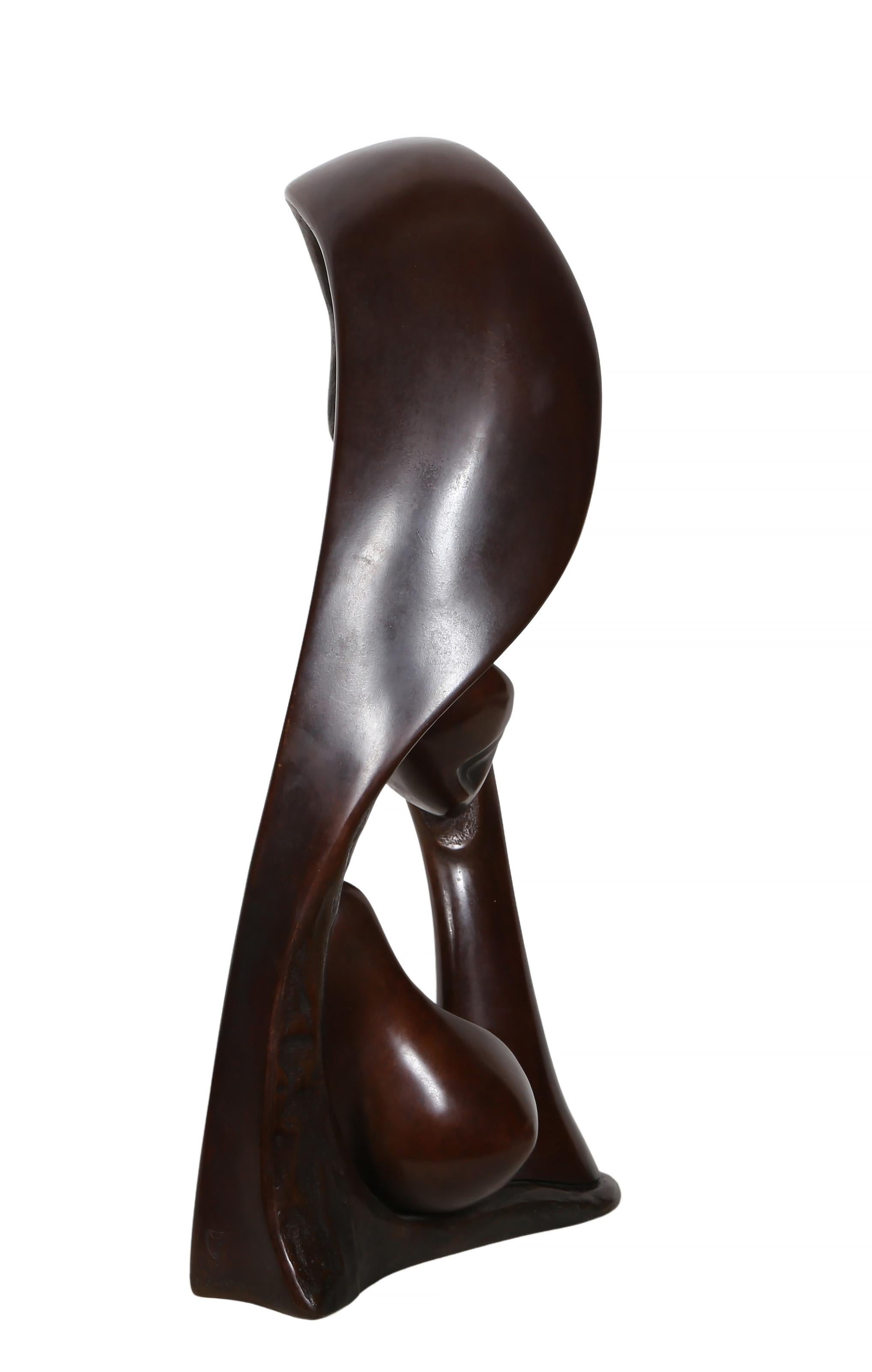 Female Bust, Art Deco Bronze Sculpture by Georges Charpentier For Sale 5