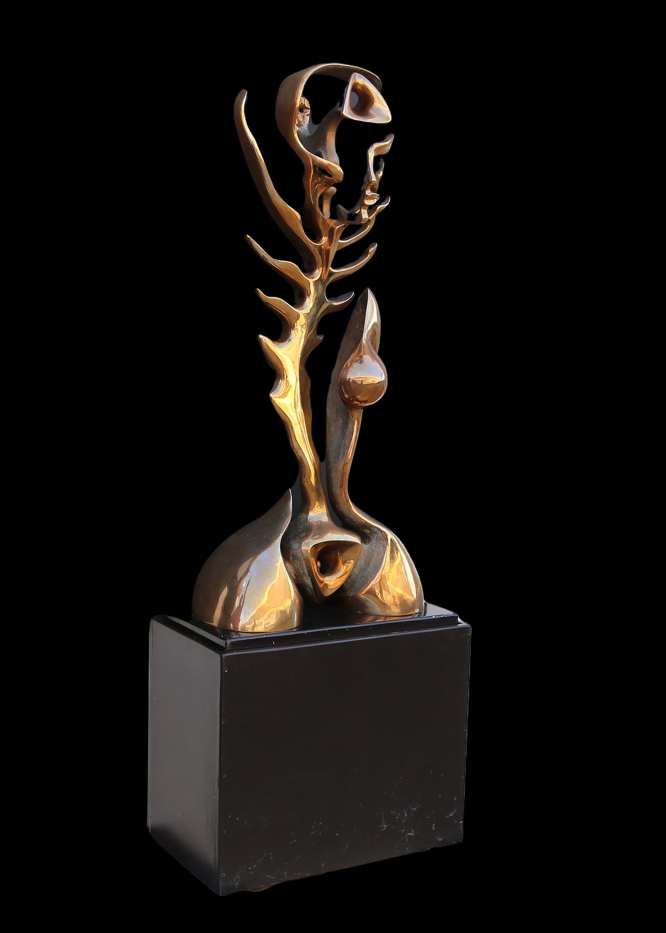 L'Arbre de Vie, Sculpture Art Déco en bronze à patine dorée de Georges Charpentier en vente 2