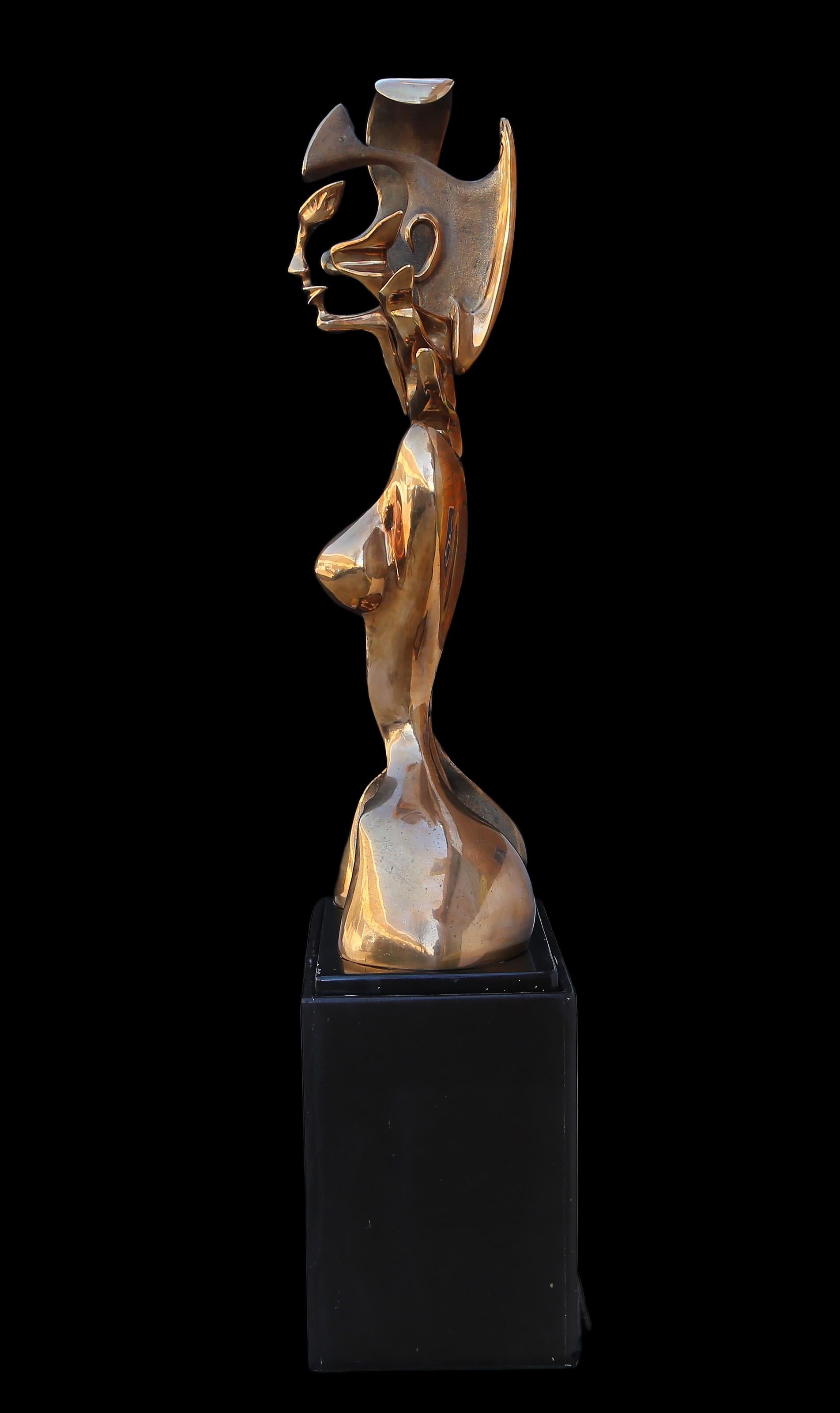 L'Arbre de Vie, Sculpture Art Déco en bronze à patine dorée de Georges Charpentier en vente 4