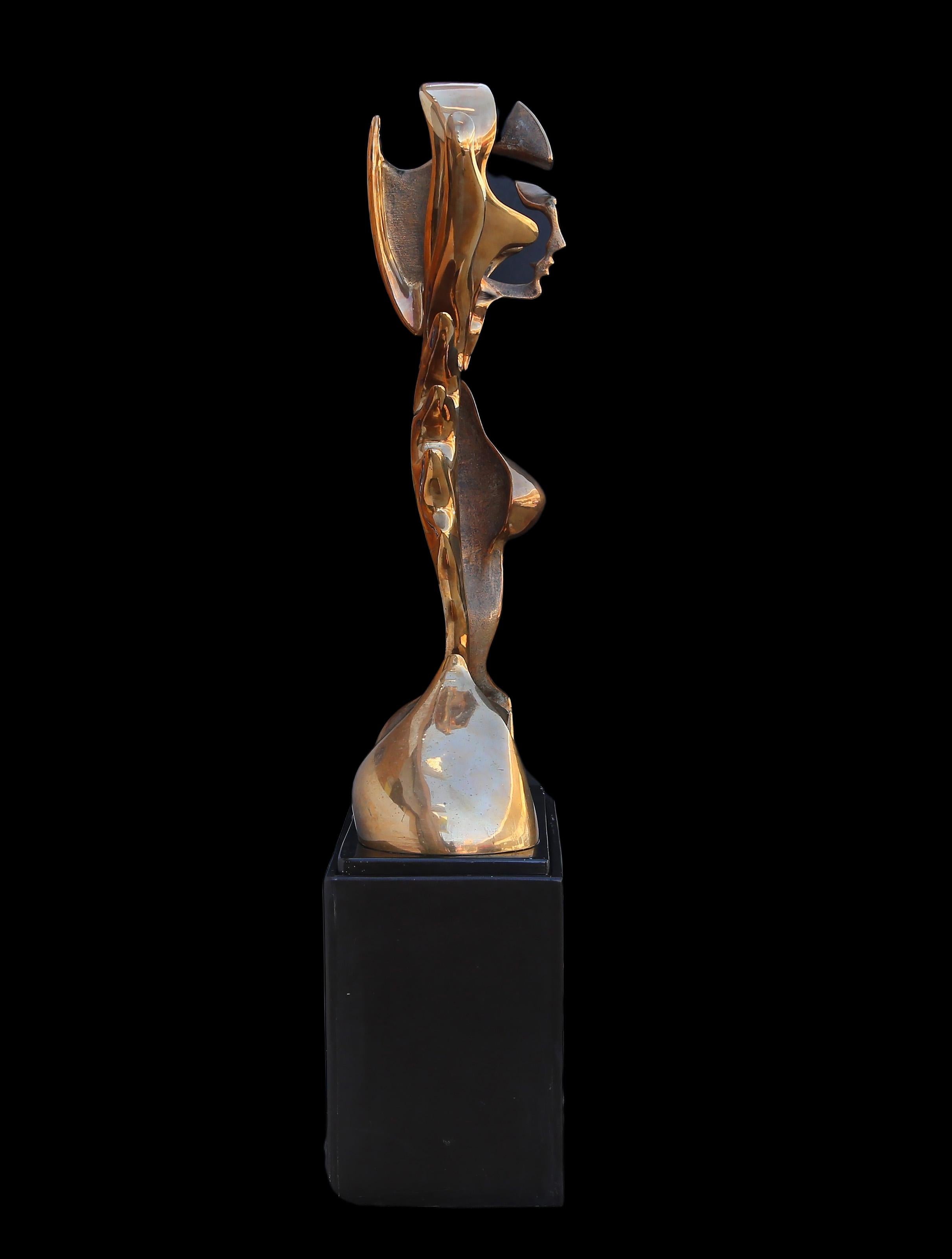 L'Arbre de Vie, Sculpture Art Déco en bronze à patine dorée de Georges Charpentier en vente 5