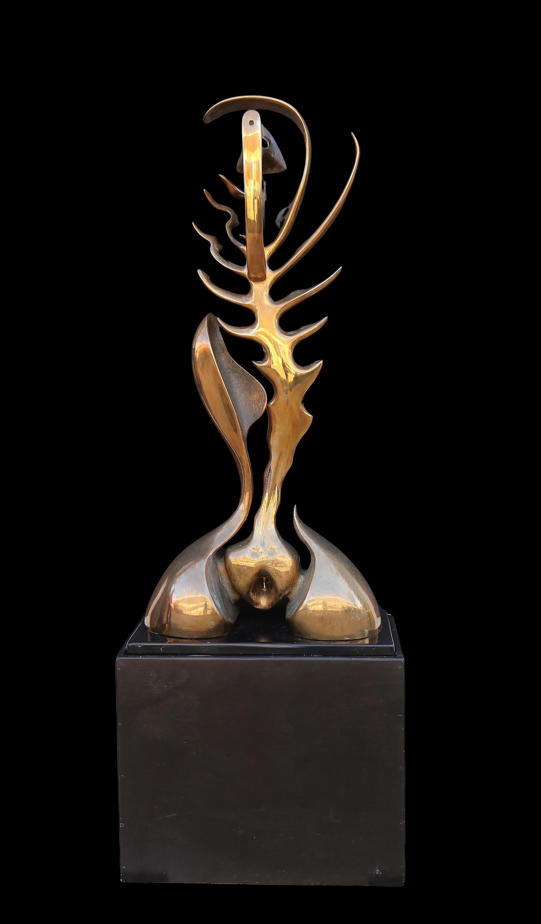 L'Arbre de Vie, Sculpture Art Déco en bronze à patine dorée de Georges Charpentier en vente 6