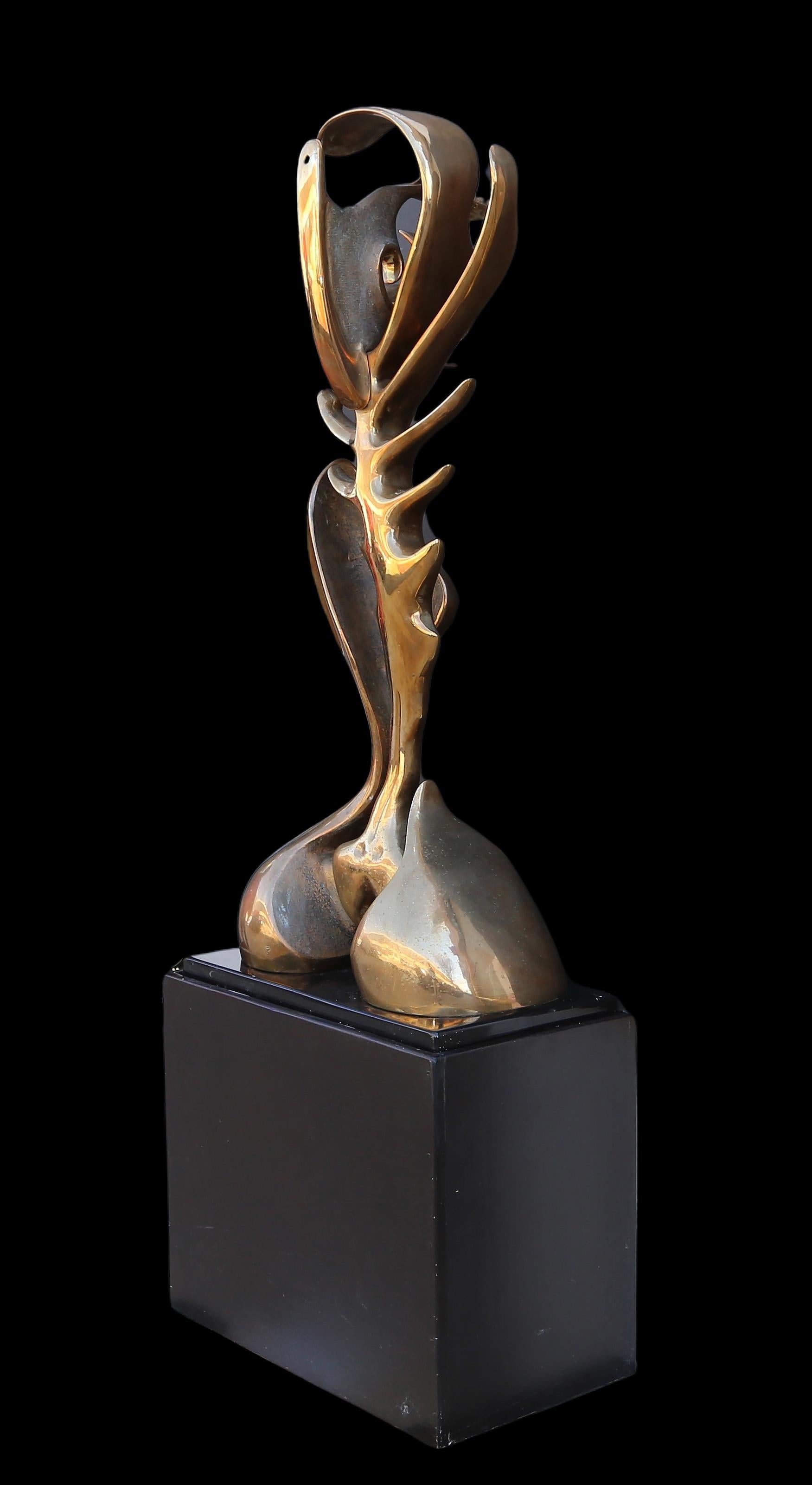 L'Arbre de Vie, Sculpture Art Déco en bronze à patine dorée de Georges Charpentier en vente 7