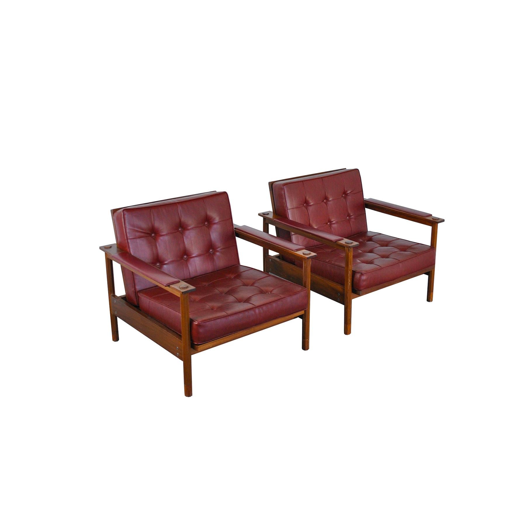Georges Coslin Armchairs Midcentury Mid Sixties For Sale